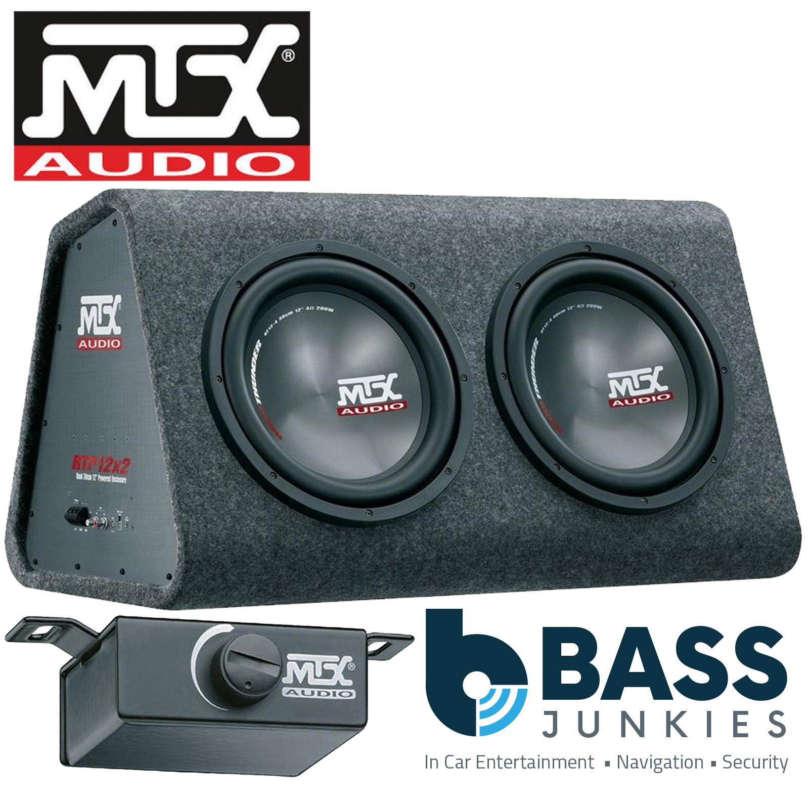 MTX RTP12X2 - 1080 Watts Road Thunder Dual 12" Powered Bass Box Enclosure