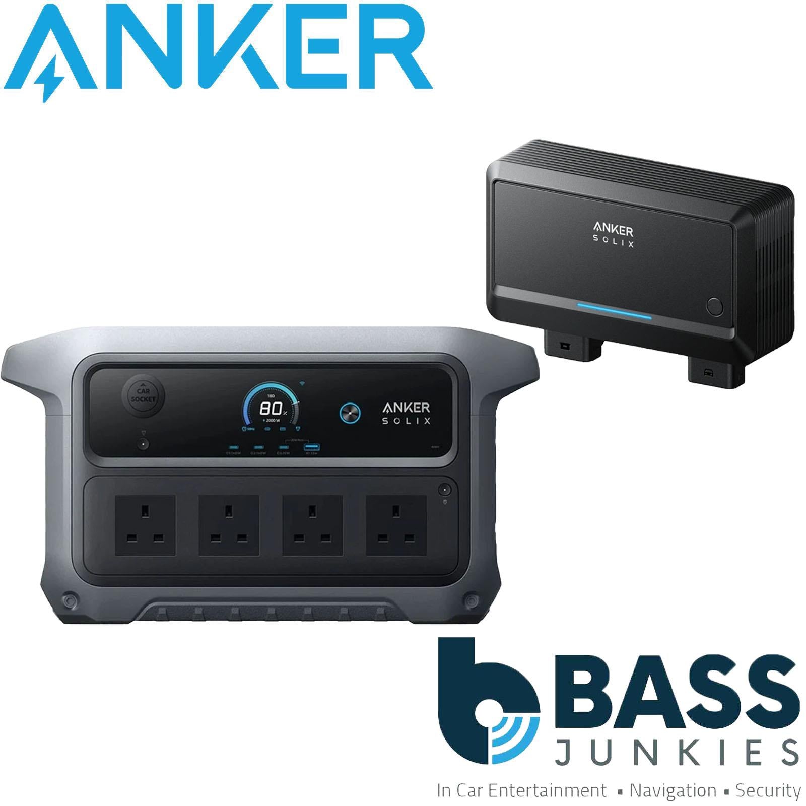 Anker SOLIX C2000 Gen 2 2048Wh LiFePO₄ Portable Power Station with 800W SOLIX Alternator Charger 2400W Off-Grid & RV Power Bundle