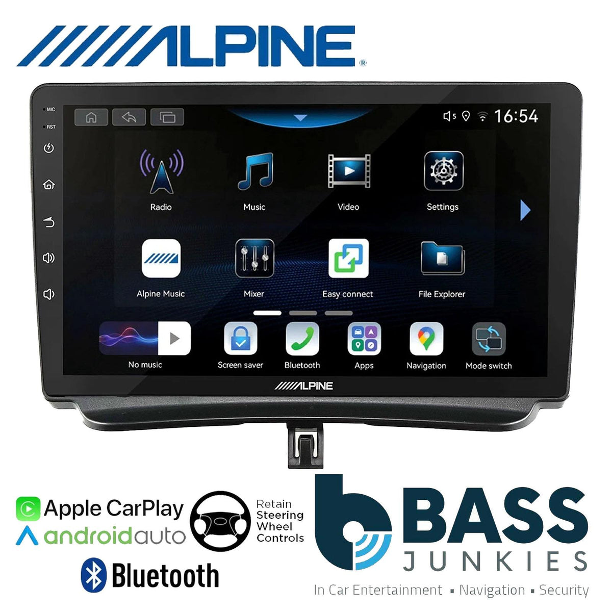 Alpine 9" CarPlay Android Car Stereo Kit For Ford Transit Torneo Courier 14-18