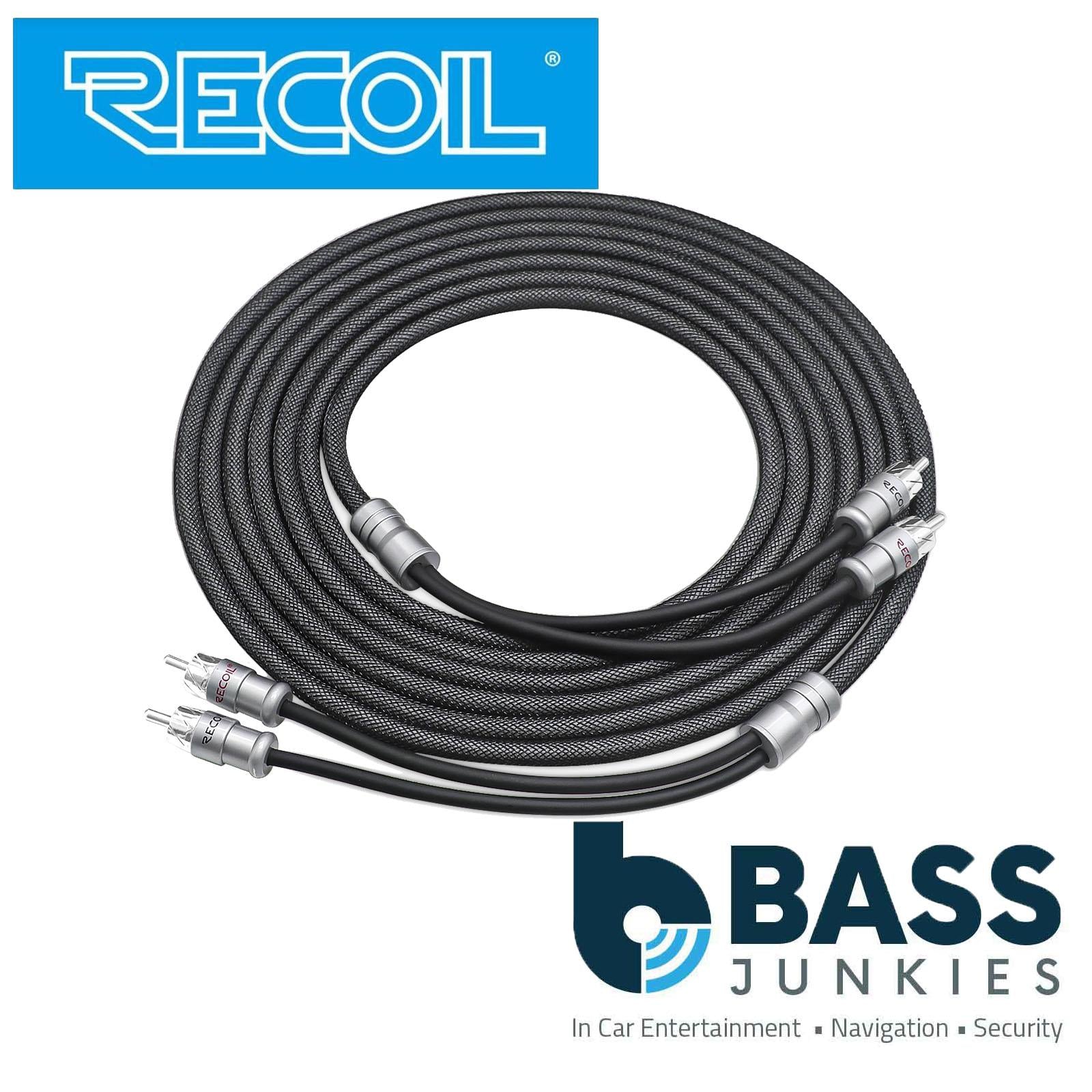 Recoil XI212 - 3 Metre Oxygen Free Copper 2-Channel Car Stereo RCA Phono Cable