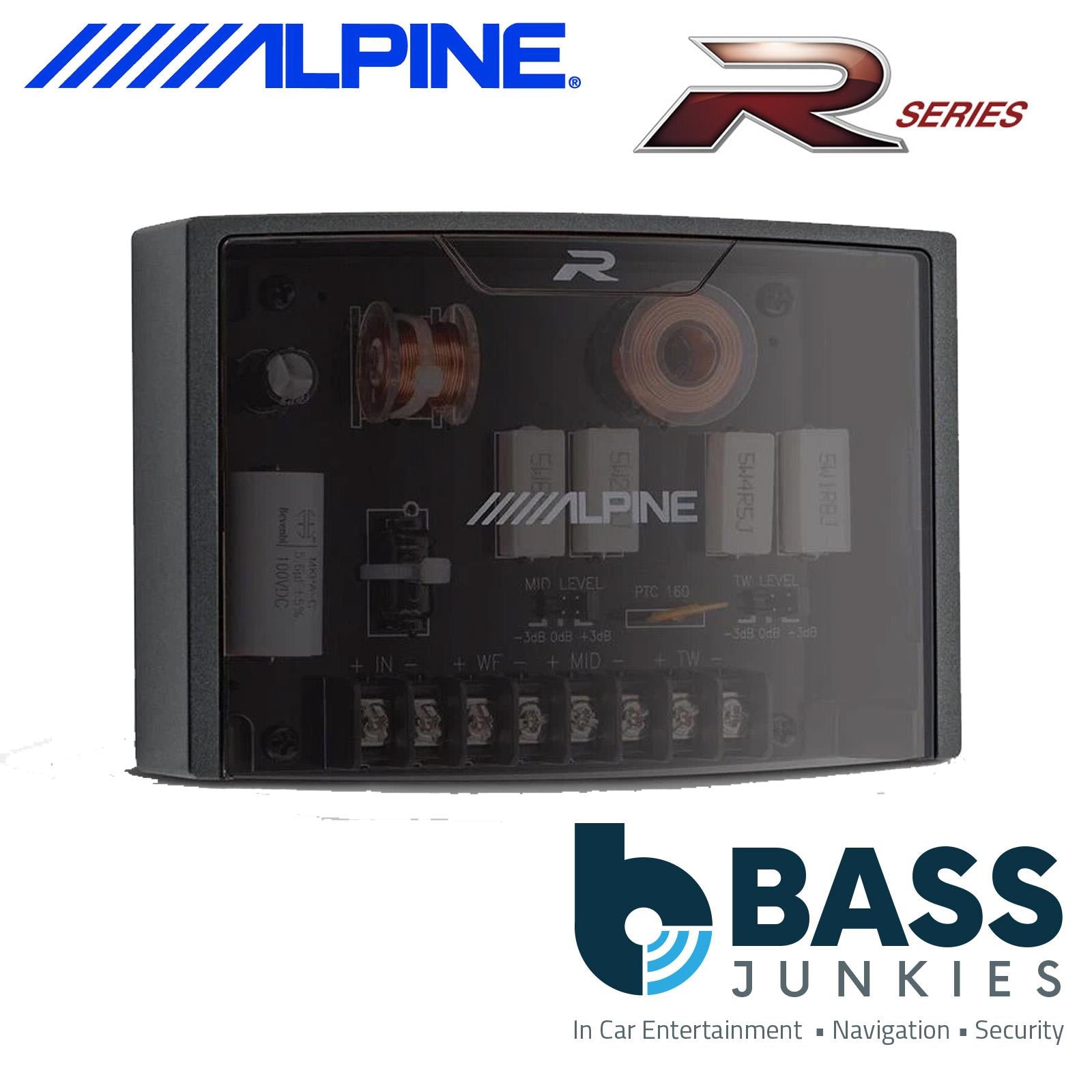 Alpine R2-S652 16.5cm 6.5" 2-Way 600 Watts PRO Component Kit Car Door Speakers