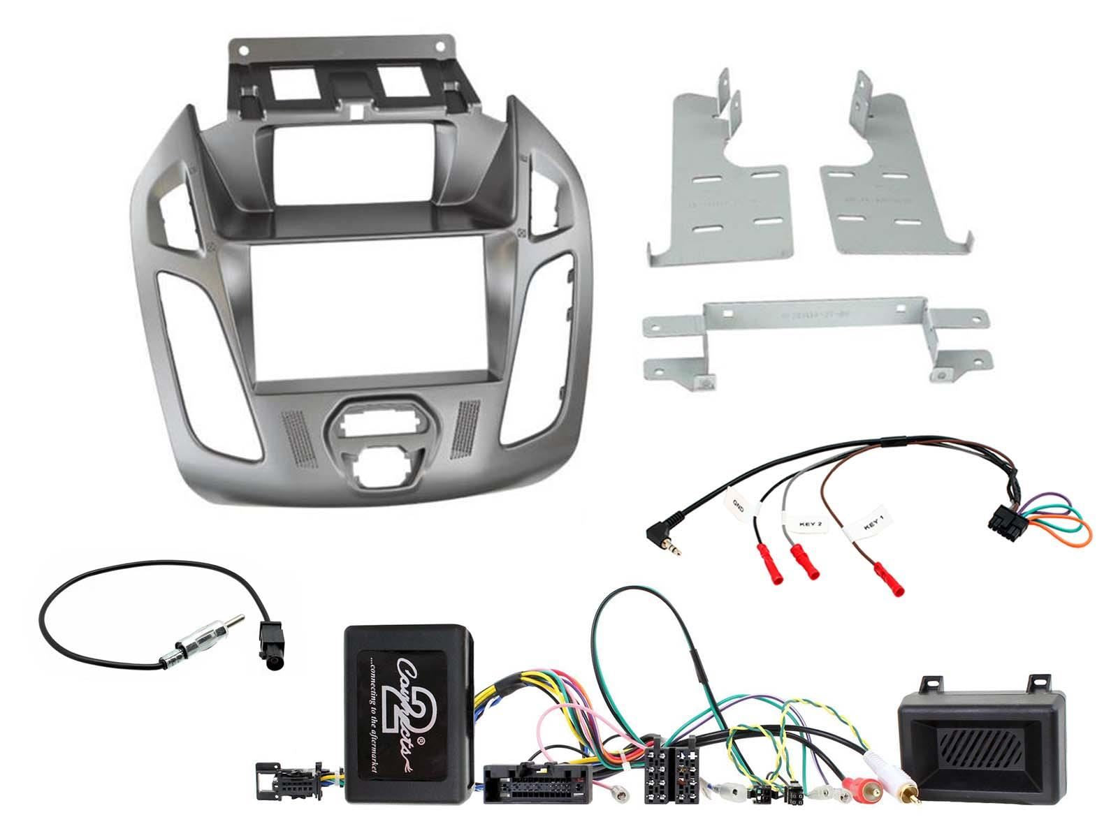 Connects2 Double Din Stereo fitting kit for Ford Transit-Connect 2013-2021 Vehicle Specific Stereo Screen Steering Controls Fitting Kit