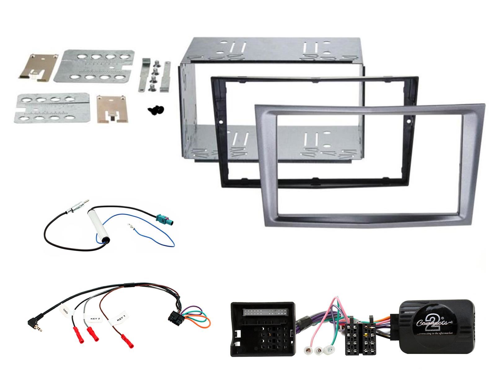 Grundig 6.8" Apple Android Double Din Stereo Fitting Kit + Steering Wheel Stalk Controls to fit Vauxhall Astra 2004-10 | Vauxhall Antara 2006-10 | Vauxhall Corsa 2006-09 | Vauxhall Zafira 2005-14