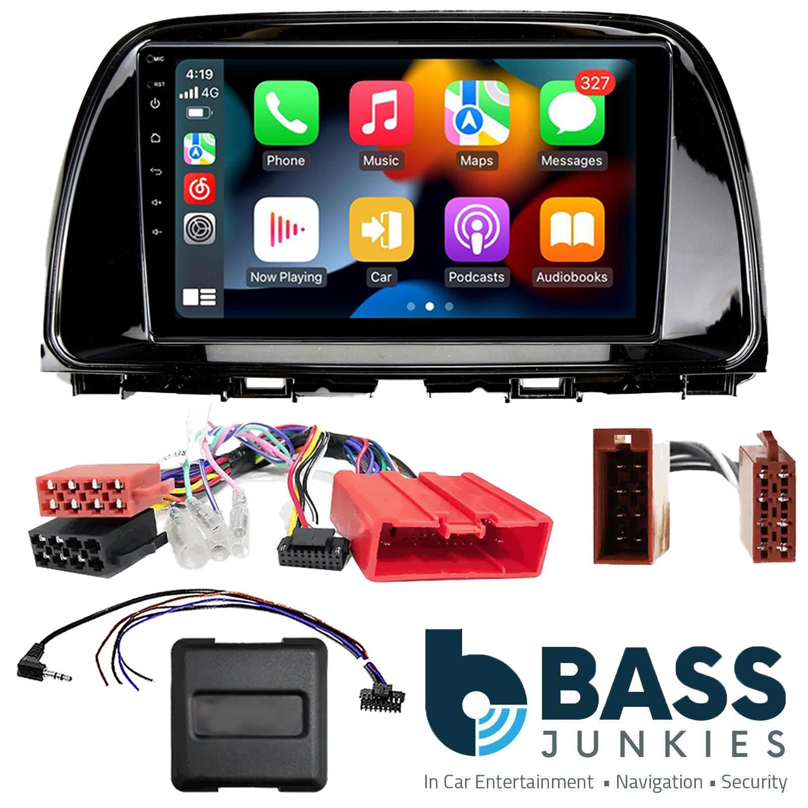 UPGRADED 9" CarPlay Android Car Stereo Kit For Mazda CX-5 Black 2015 - 2018