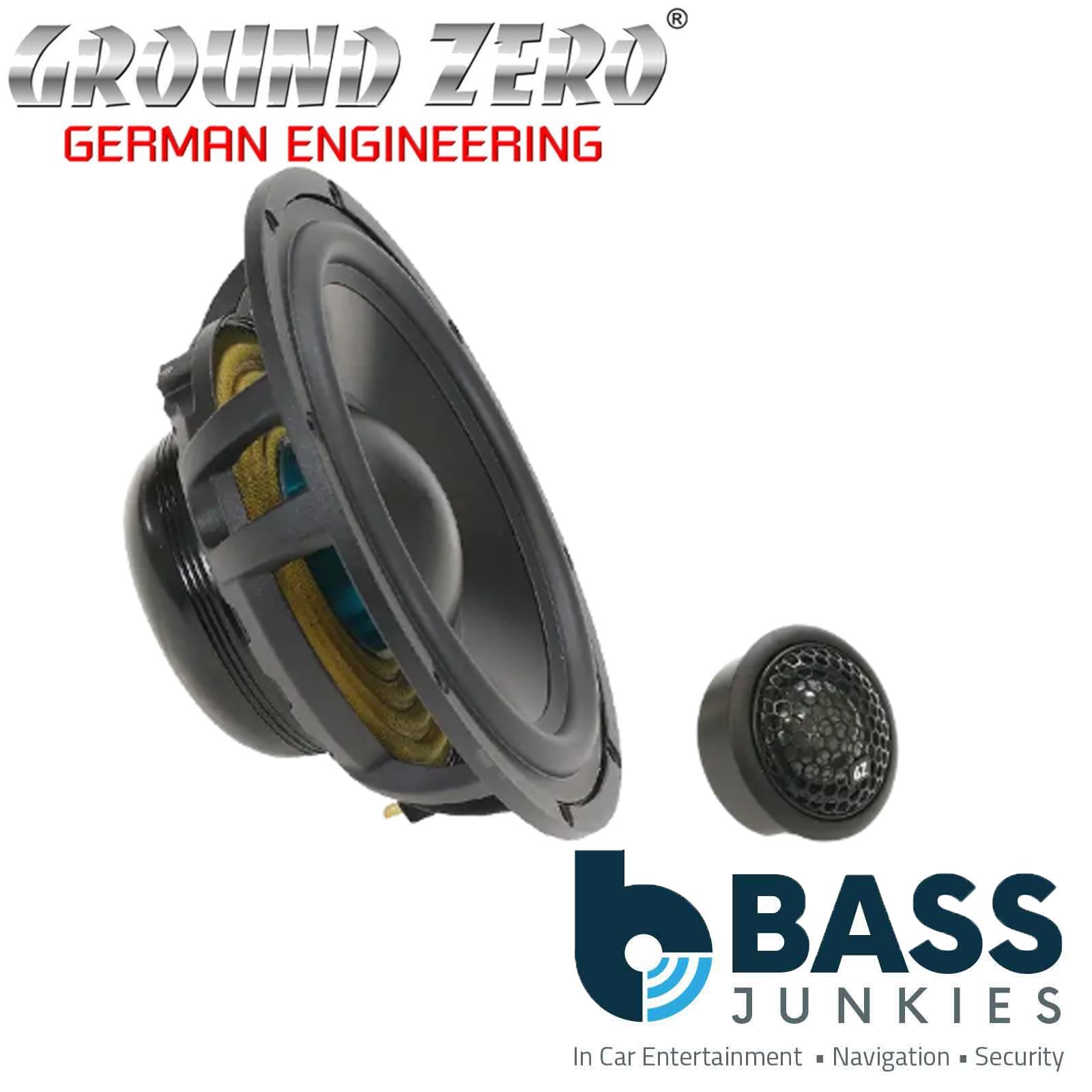 GROUND ZERO GZUC 165.2SQ-ACT 6.5″ 230 Watts 2-way Component Speaker System