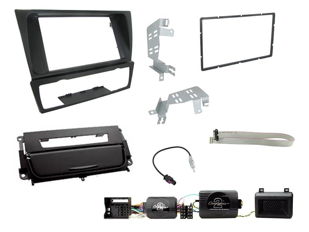 Connects2 CTKBM14 BMW 3 Series E90/ E91/E92/E93 Car Stereo Double Din Fascia & SWC Kit