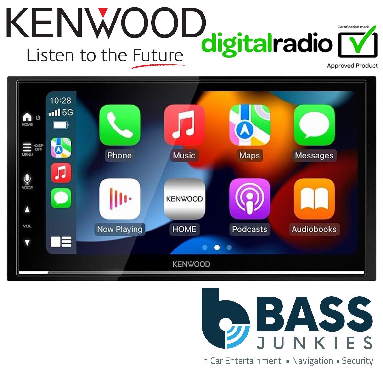 Kenwood DMX7722DABS DAB+ Bluetooth Wireless CarPlay & Android Car Ster