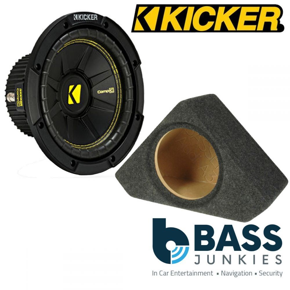 Audi A3 1996-2003 Kicker CWCS84 - CompC 8" 400 Watts Car Subwoofer Custom Bass Box Kit