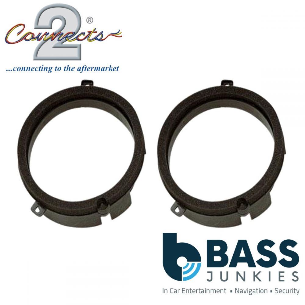 Connects2 CT25MC03 - Mercedes-Benz C-Class W202 1993 - 2000 165mm 6.5" Car Front Door Speaker Adapter Brackets