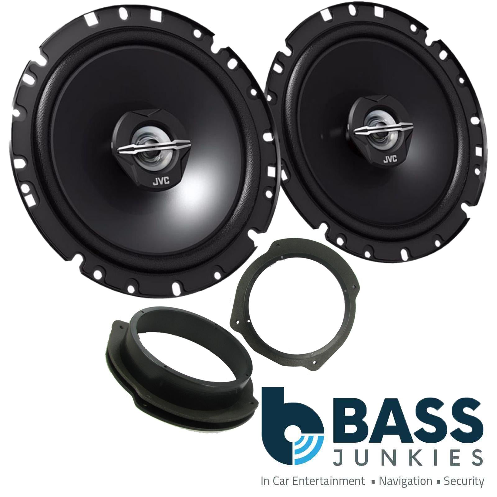 Fiat Stilo 2001-08 5 Door JVC 17cm 6.75" 600 Watts 2 Way Front Door Car Speakers