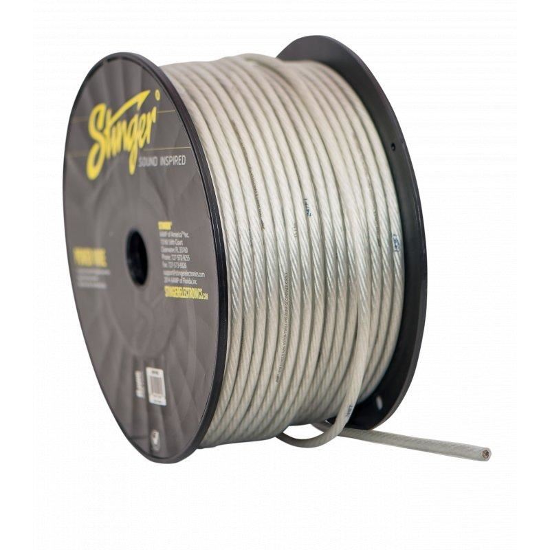 Stinger SHW18C - 8 AWG Clear TRU-SPEC Copper Hyper Twist Ultra Flexible 1 Metre Car Amplifier Power Cable