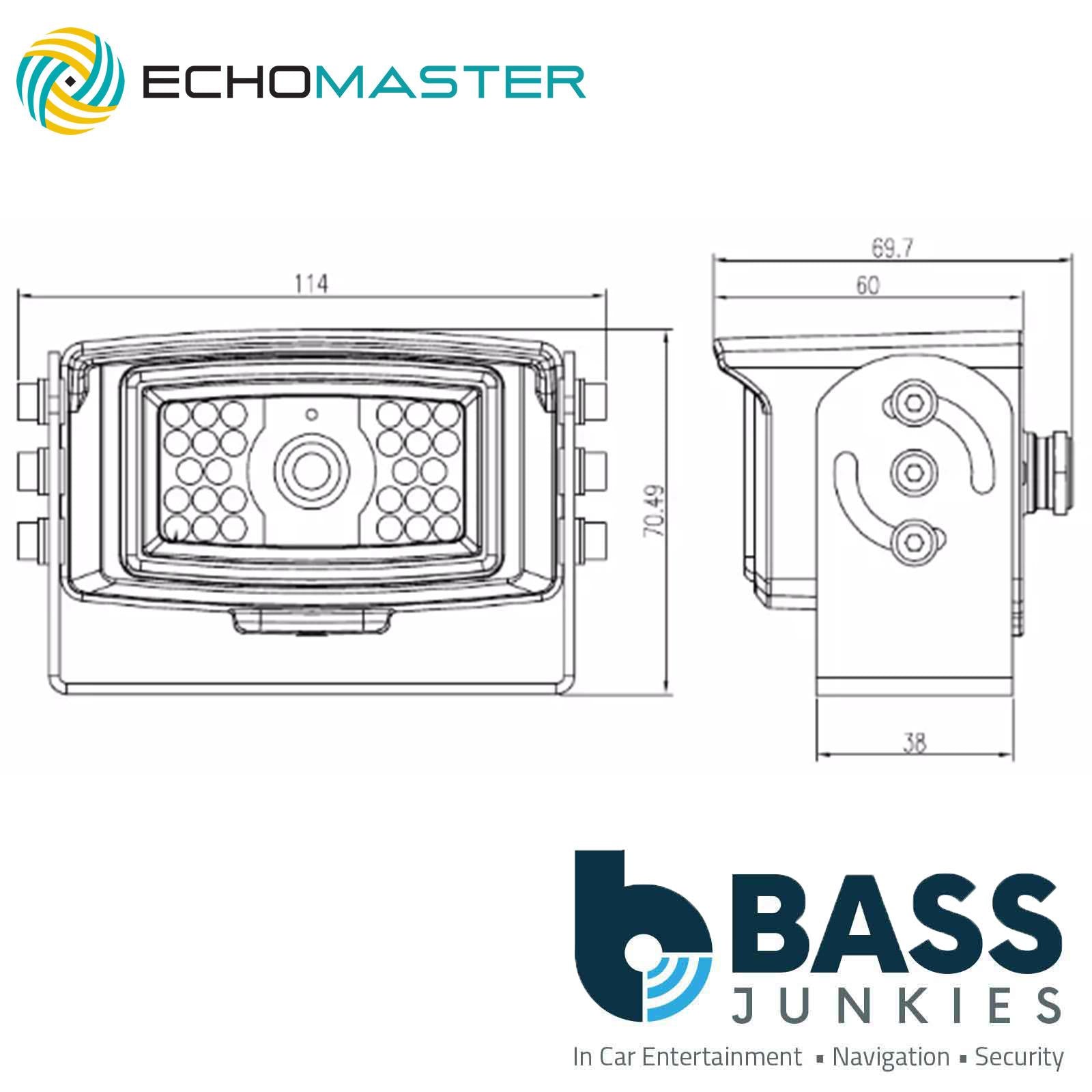 EchoMaster CAM-HCIC-P - 1/4” CCD Commercial Camera with Night Vision