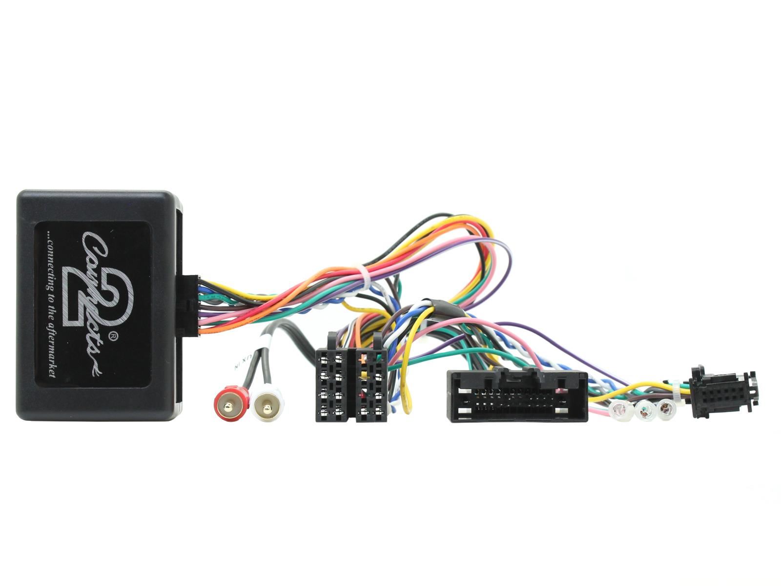 Connects 2 CTKFD10 - Ford Fiesta Mk7 2010 - 2012 Double Din Facia & Steering wheel Interface Fitting Installation Kit (Silver Facia Panel)