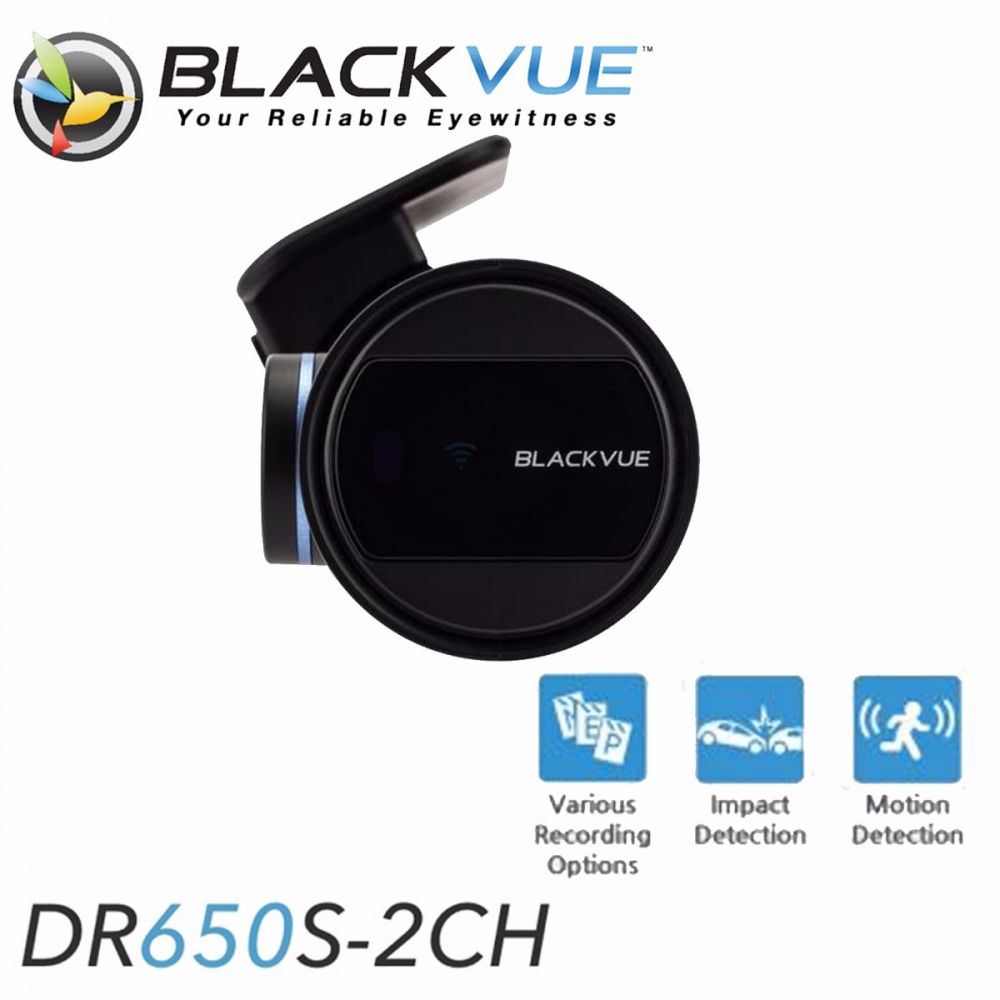 BLACKVUE DR650S 2CH - 64GB - 1080p Full HD @ 30 Frames Per Second (FPS) Front and Rear Car Dash Cam