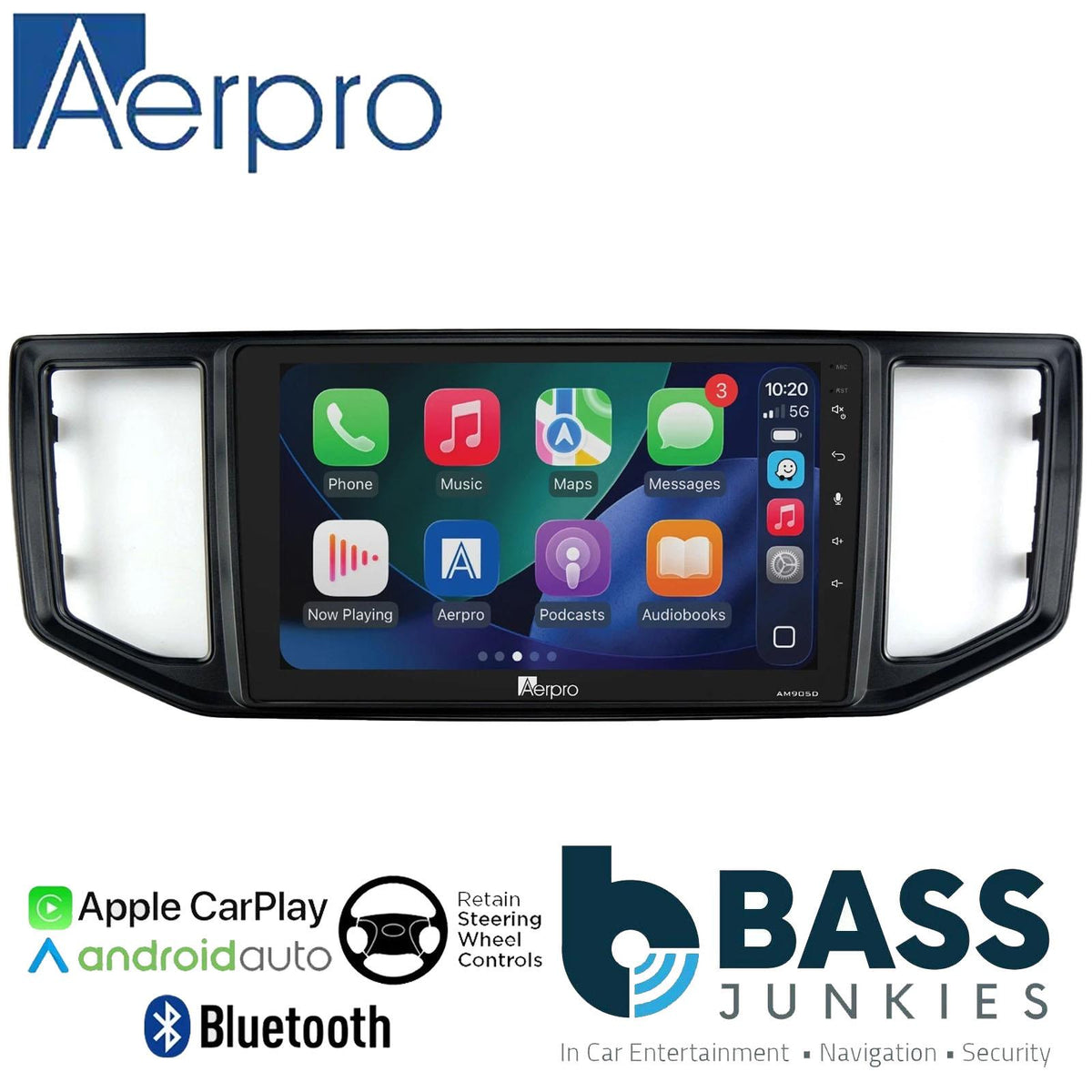 Aerpro 9" DAB CarPlay Android Car Stereo Kit For Volkswagen Crafter 2017 Onward