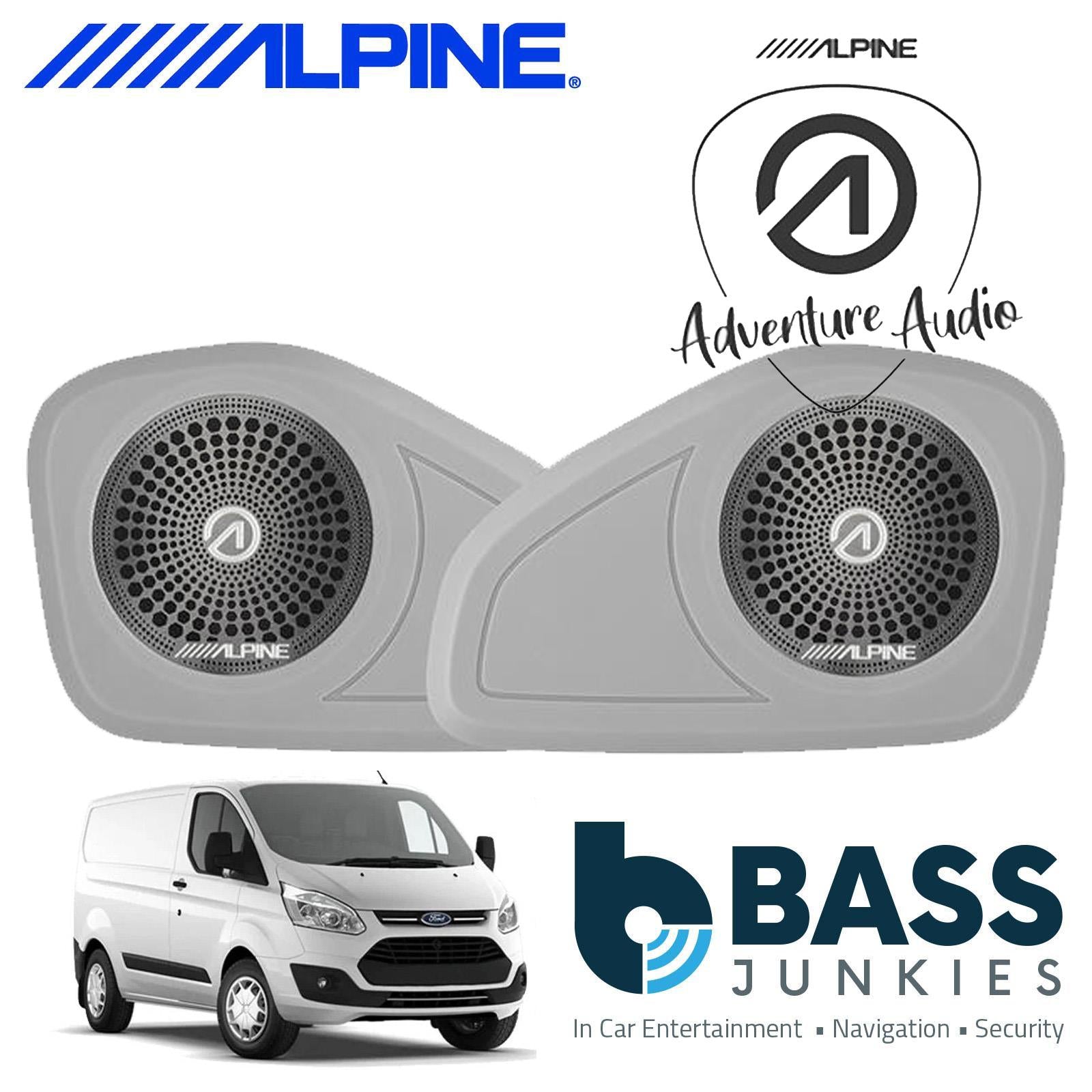Alpine SPC-W84AT6-2 - 6-Channel DSP Amplifier & Subwoofer & Speakers for Ford Transit 7, Custom & Tourneo 2014 On Models