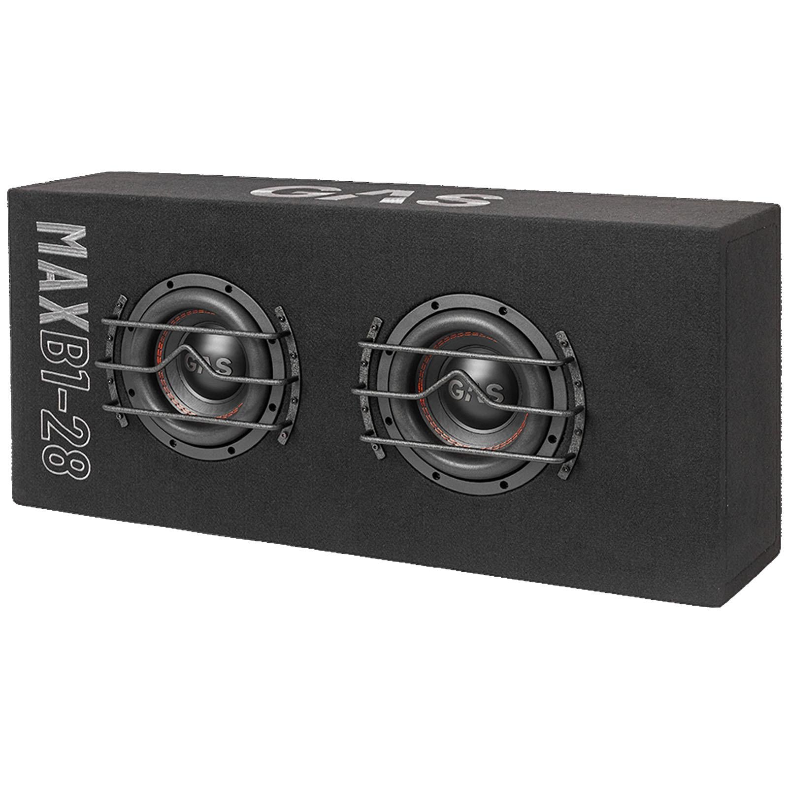 Gas MAD B1-28 - 2000 Watts 8 Inch 20cm Double Vented Enclosure Car Subwoofer