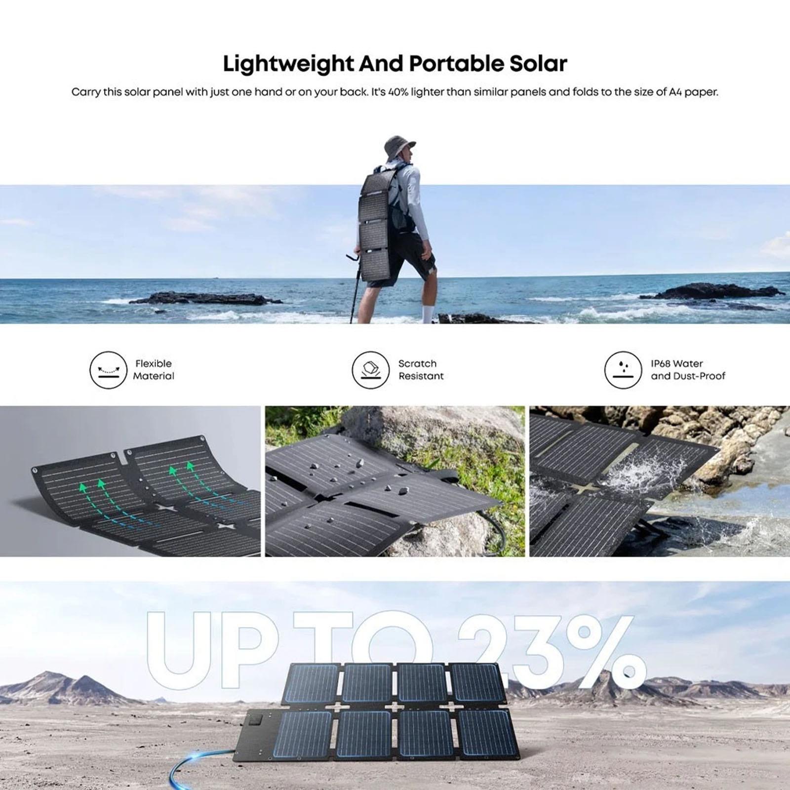 Anker SOLIX C300X AC 288Wh 300W Power Station + PS100X 100W Solar Panel