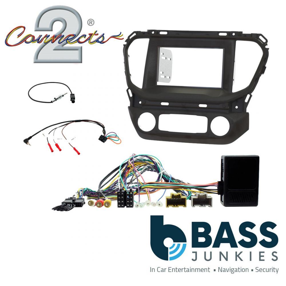 Connects 2 CTKGM02 - GM Acadia 2017 Onwards Double Din Facia & Steering wheel Interface Fitting Installation Kit