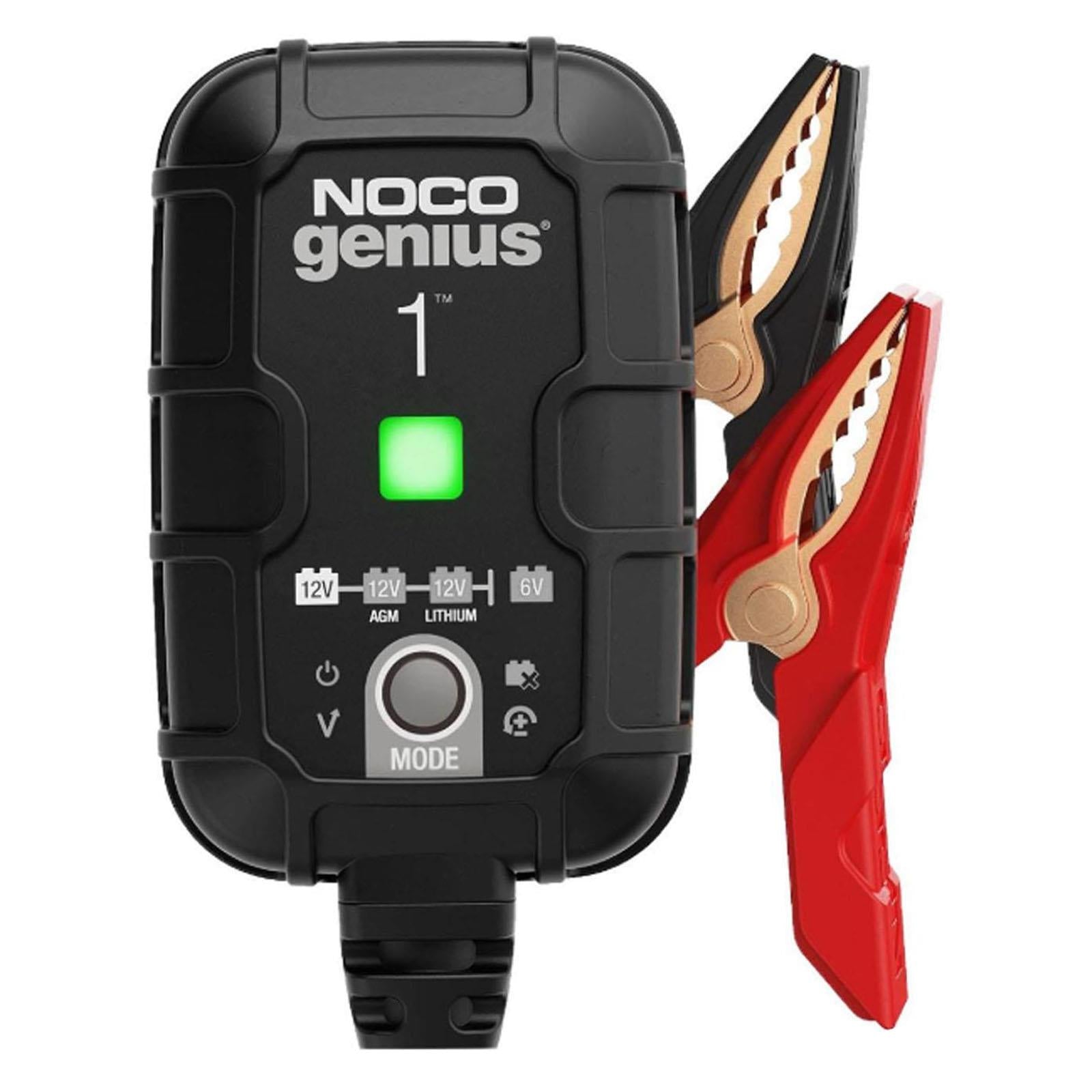 NOCO GENIUS1UK - 1A Smart Battery Charger 6V 12V Lithium AGM EFB Gel