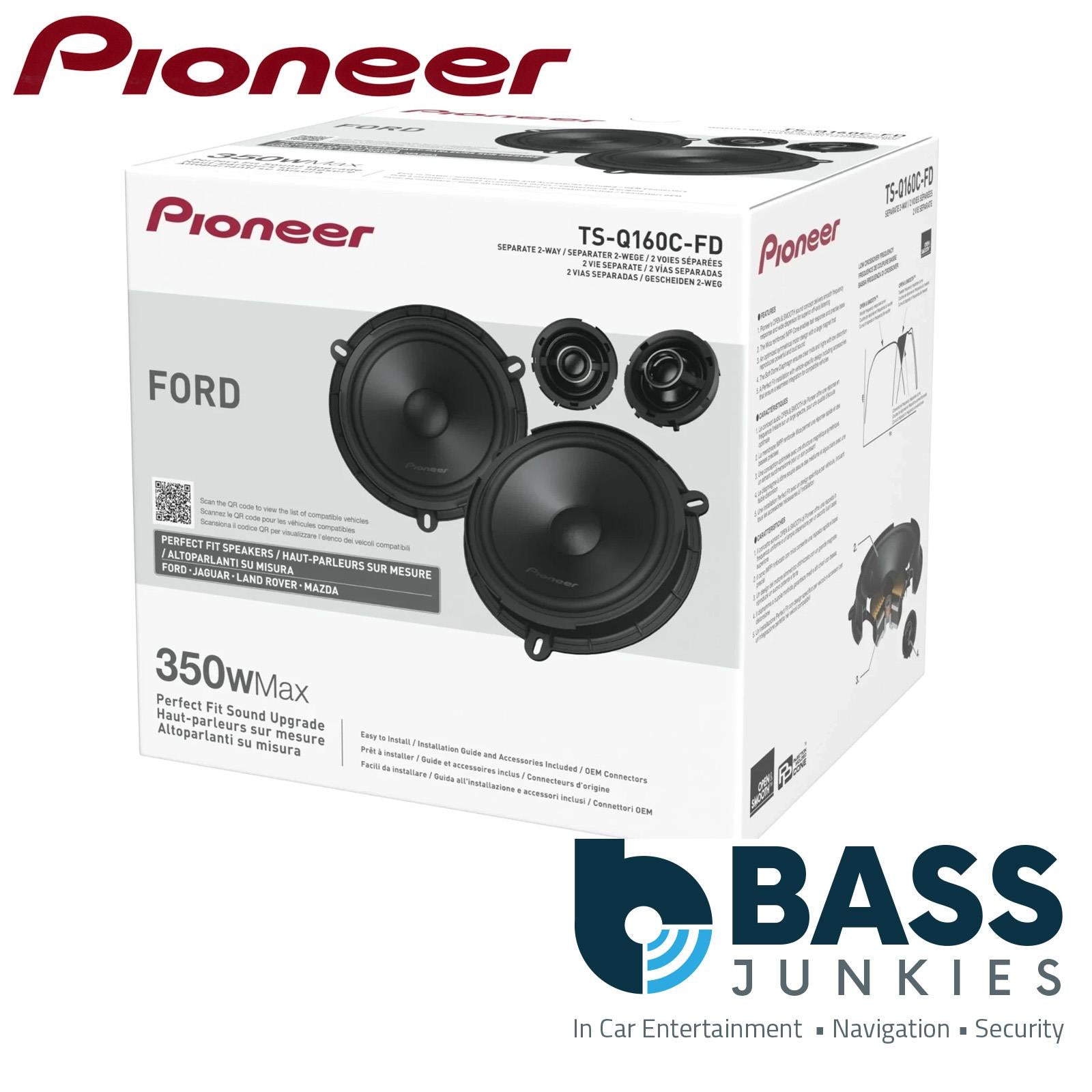 Pioneer TS-Q160C-FD - 700 Watts Component Car Speakers For Ford Jaguar Land Rover Mazda Fiat