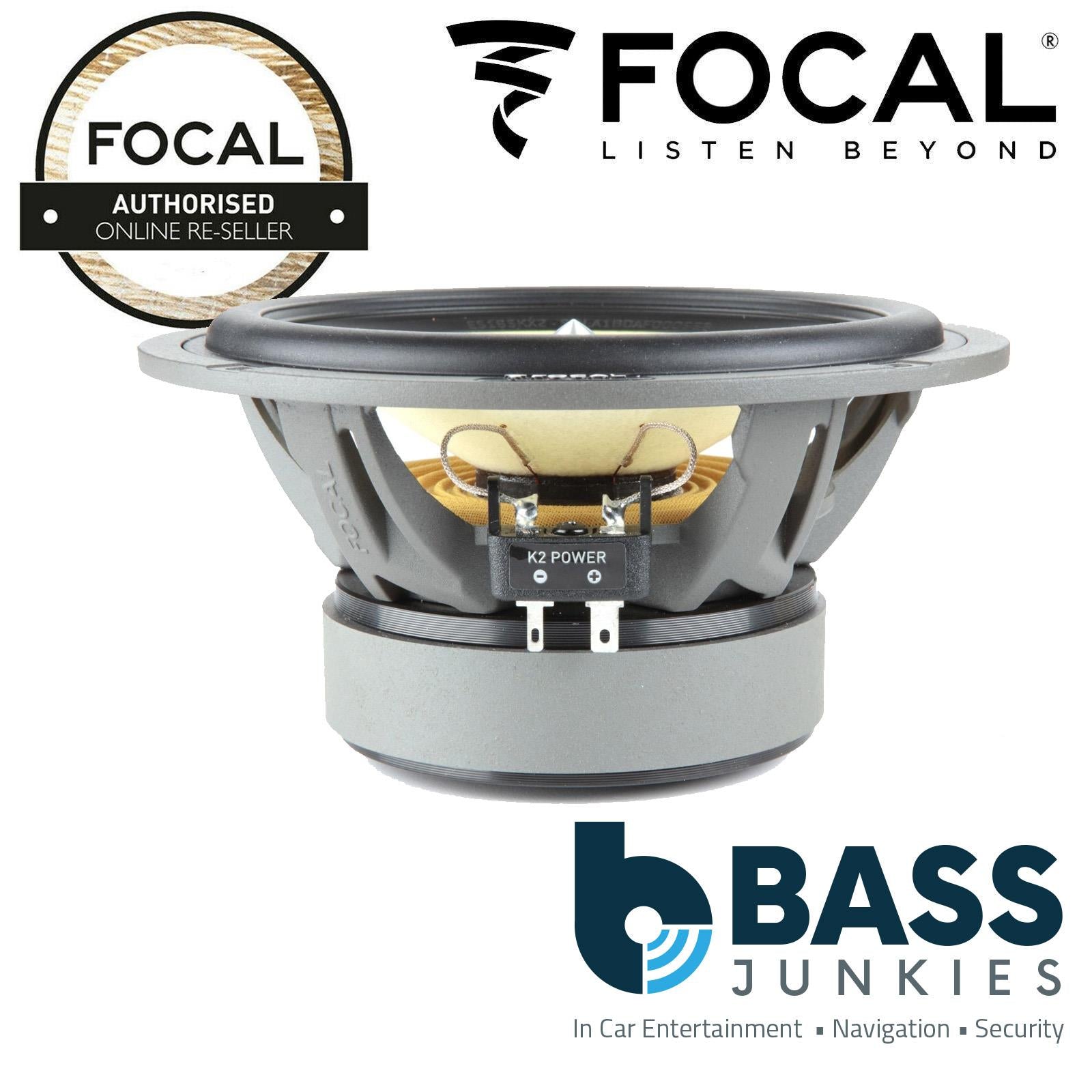 Focal ES165KX3E - 6.5" 240 Watts 3 Way Car Door Dash Component Kit Speakers