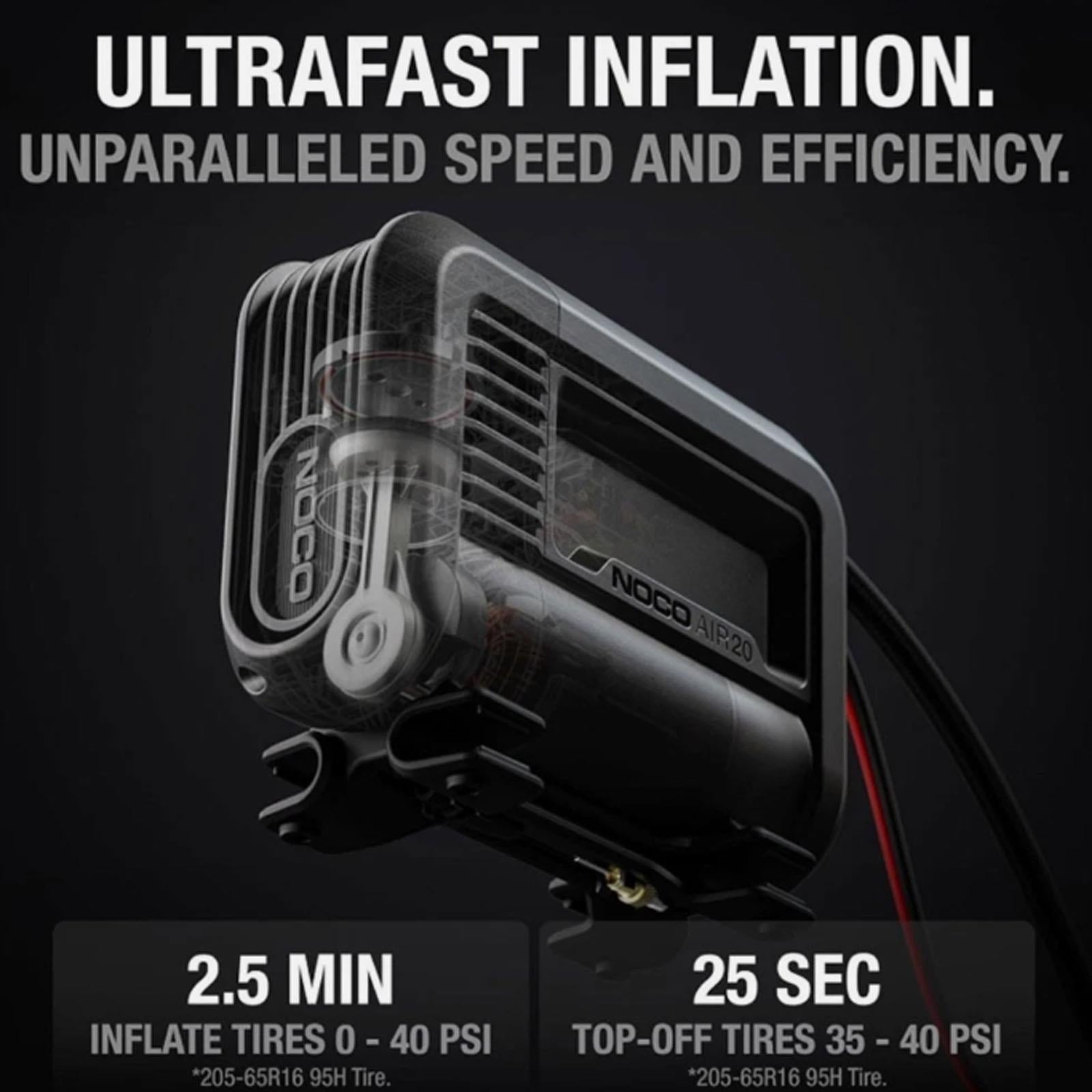 NOCO AIR20 - 20A Portable Digital Tyre Inflator Air Compressor 12V