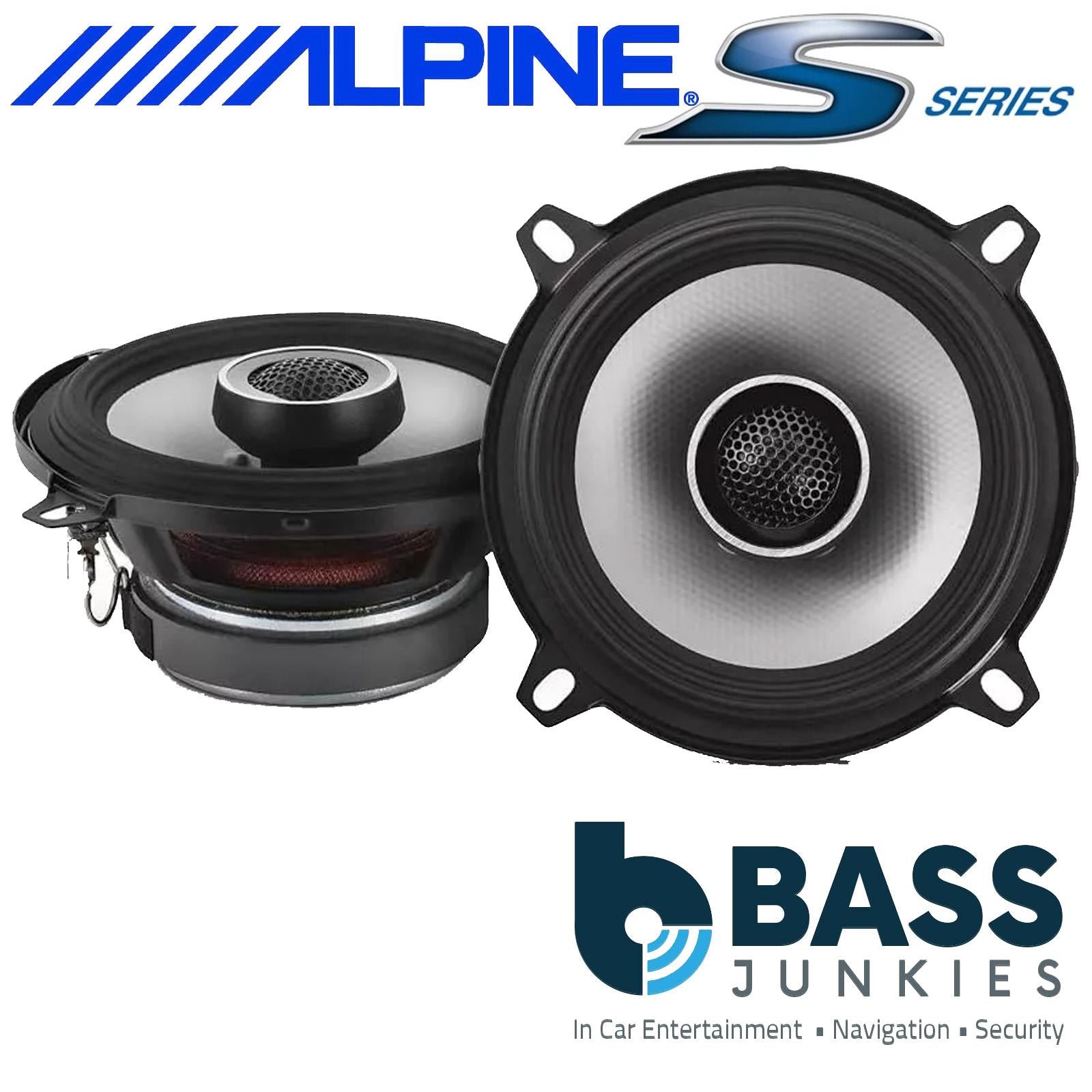 Alpine S2-S50 - 340 Watts a Pair 2 Way 5.25" 13cm Coaxial Car Van Door Speakers
