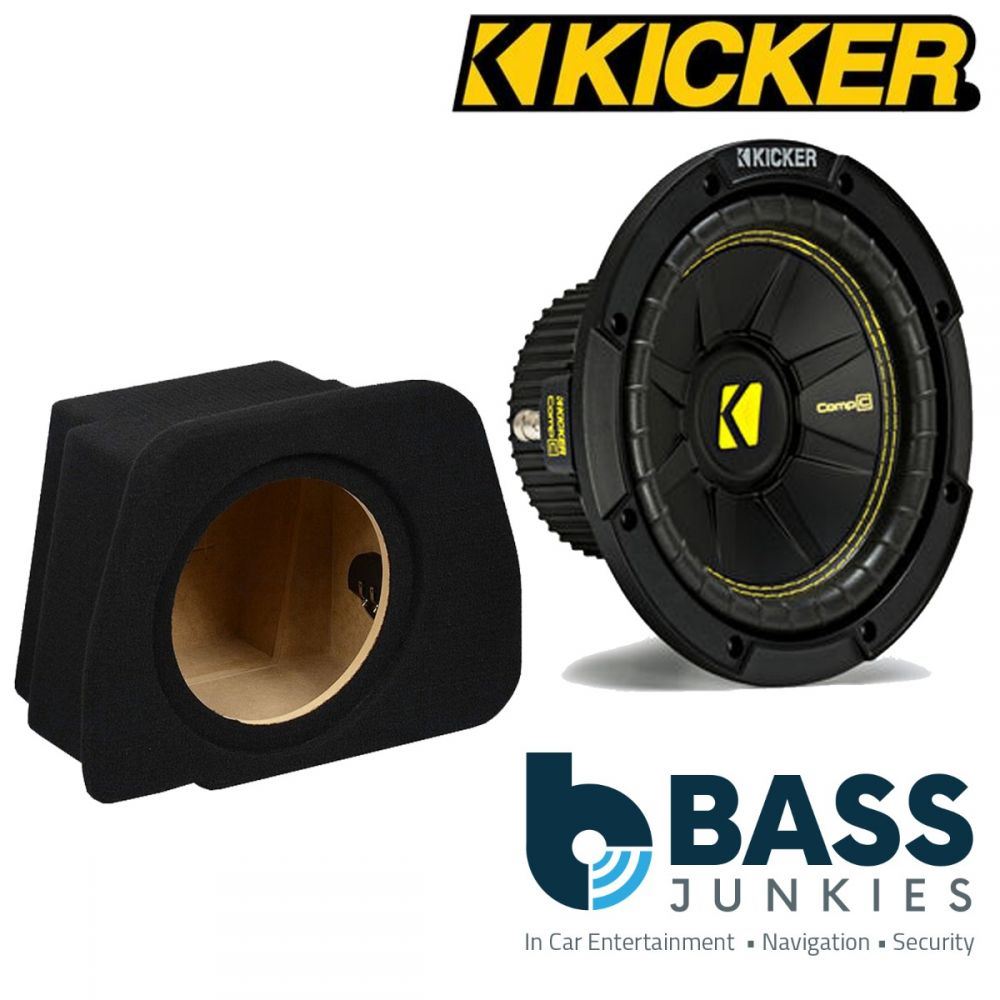 Audi A4 Sedan B8 2008 Onwards Kicker CWCS104 - CompC 10" 25cm 500 Watts Car Subwoofer Custom Bass Box Kit