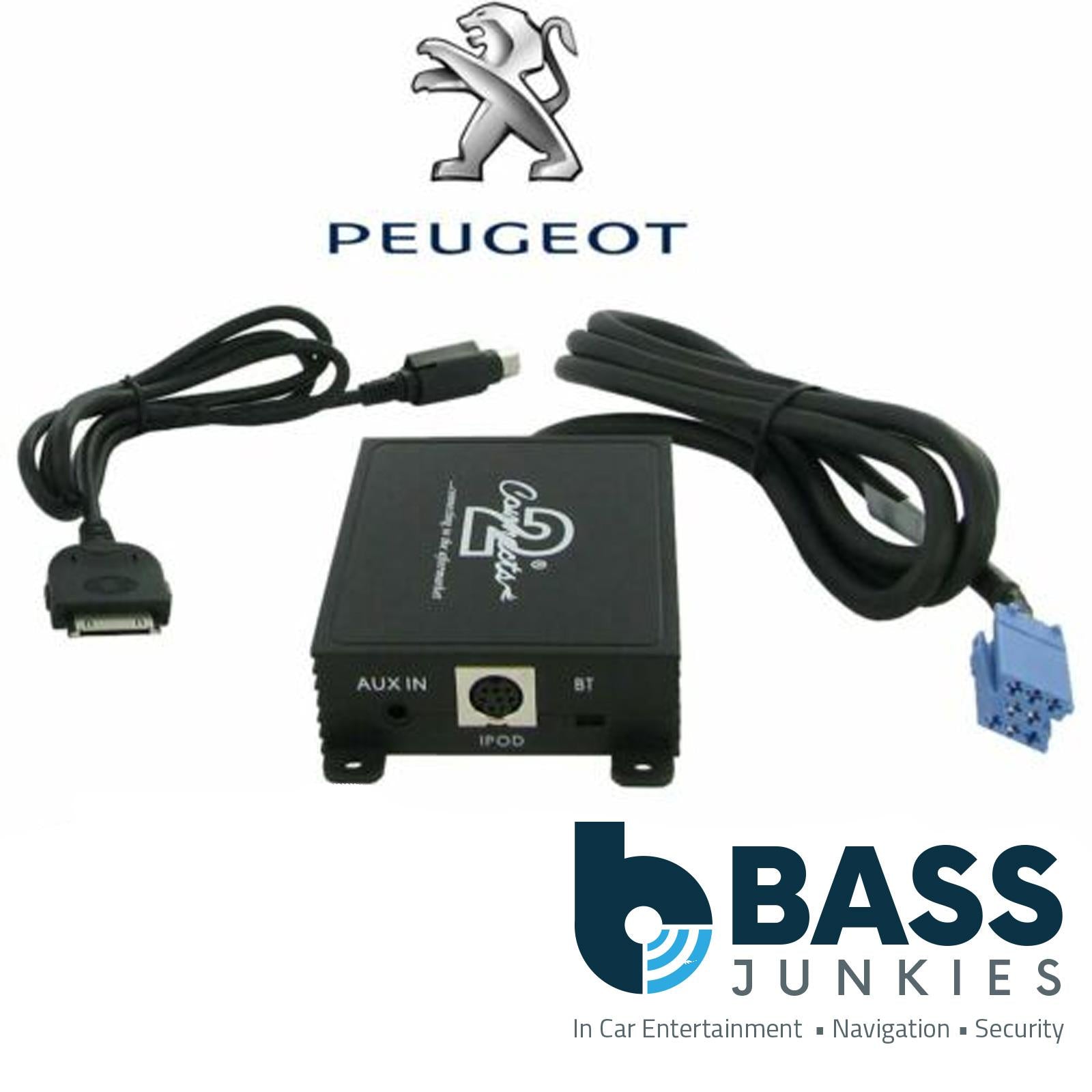 Car Radio Stereo iPod iPhone & Aux In Interface Adaptor for Peugeot 607 2002-05