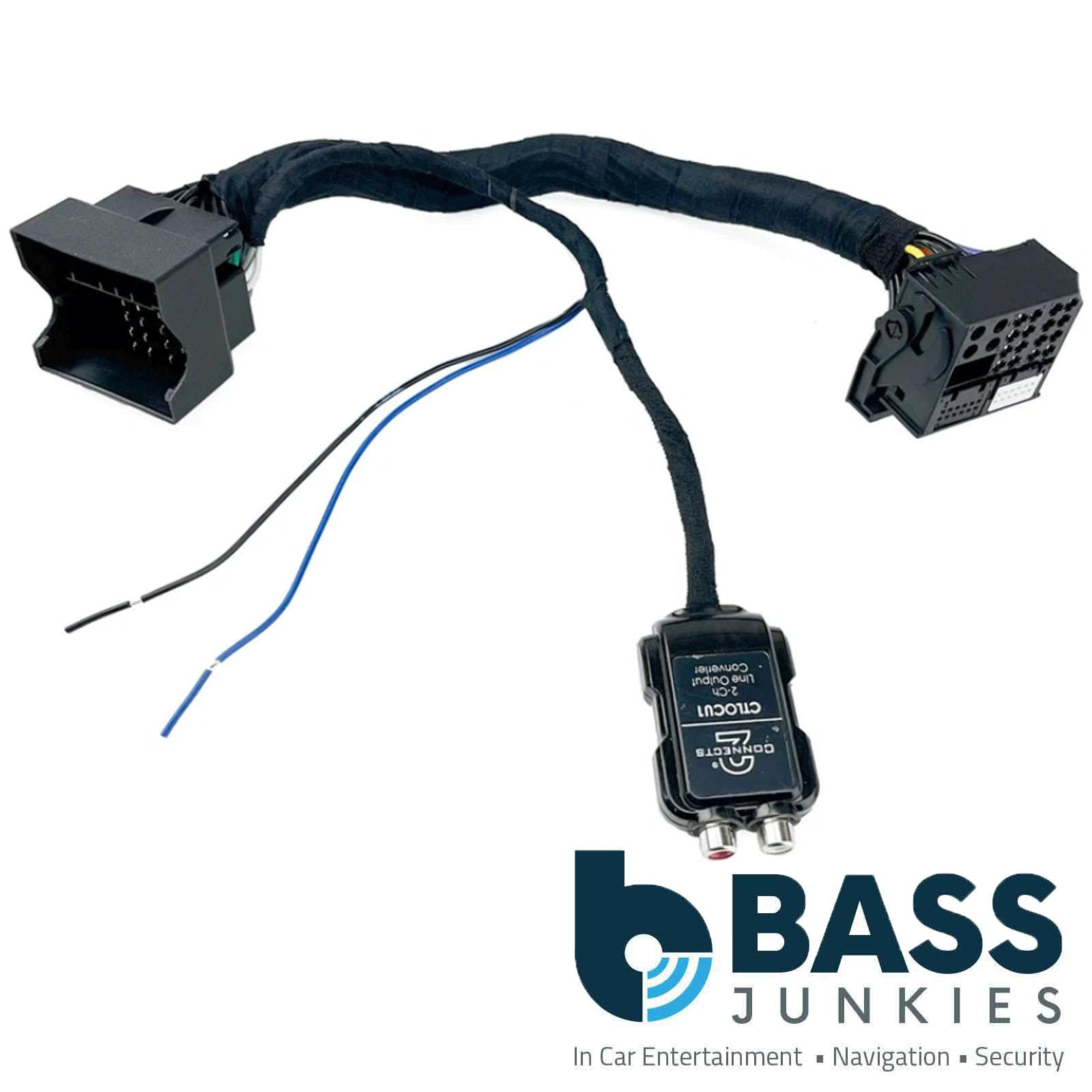 BMW/VW/Alfa Romeo/Audi/Mercedes/Seat & Skoda Quadlock) 2-Ch Line Out Converter