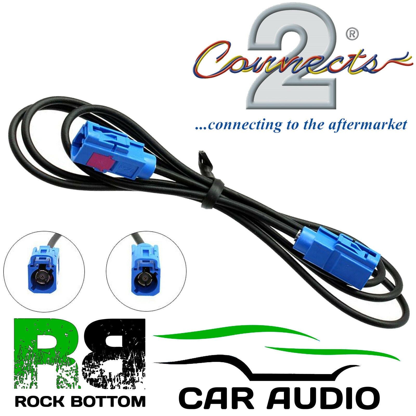 Connects CT27AA137 - GPS 1 Meter Extension SMA Female to Female Car Stereo Aerial Adaptor