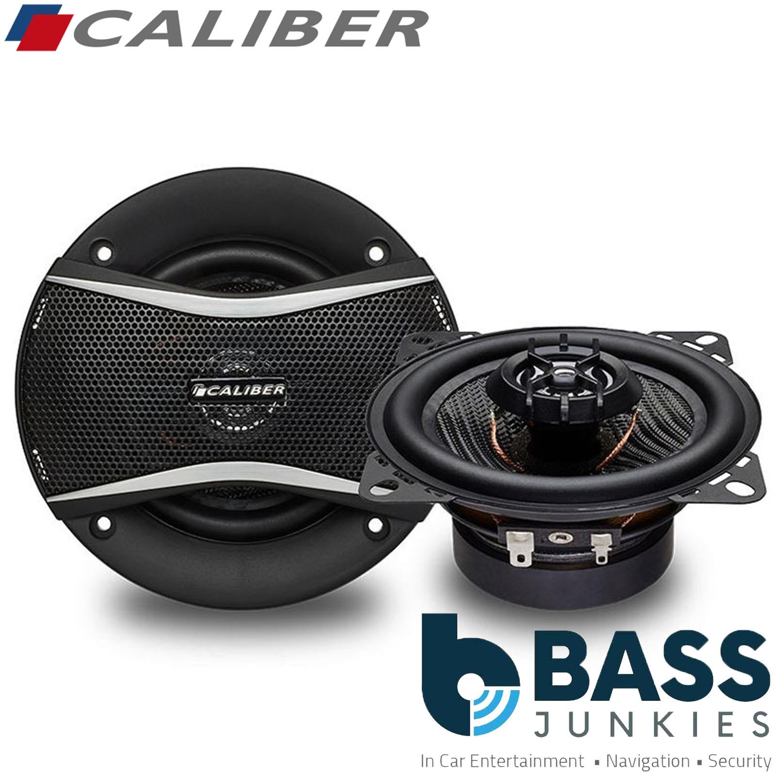 Caliber CDS4G - 4" 160 Watts 2-Way Coaxial Car Speakers with Grilles