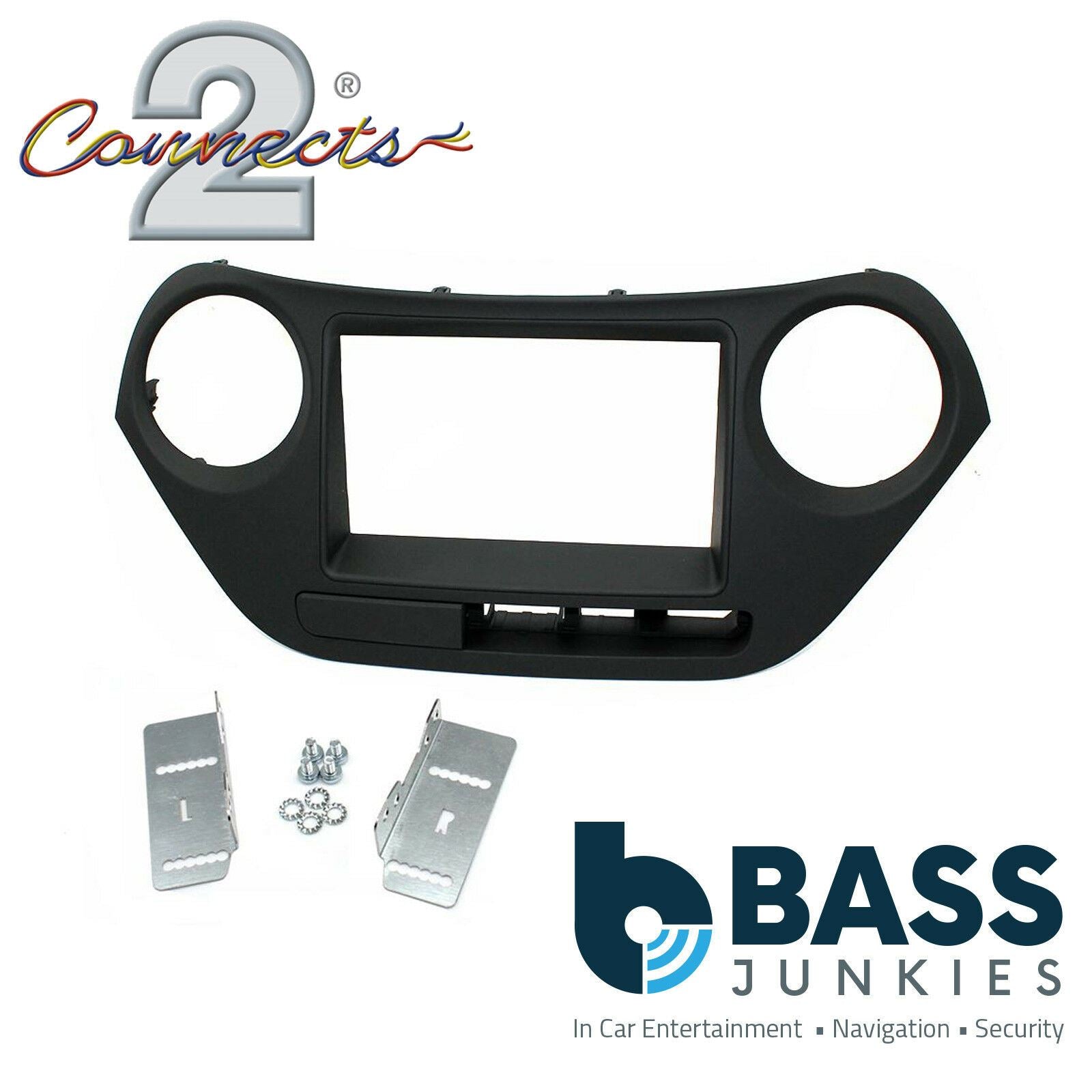 Connects2 CT23HY38L Hyundai i10 2014 Onwards LHD Car Stereo Double Din Fascia Panel