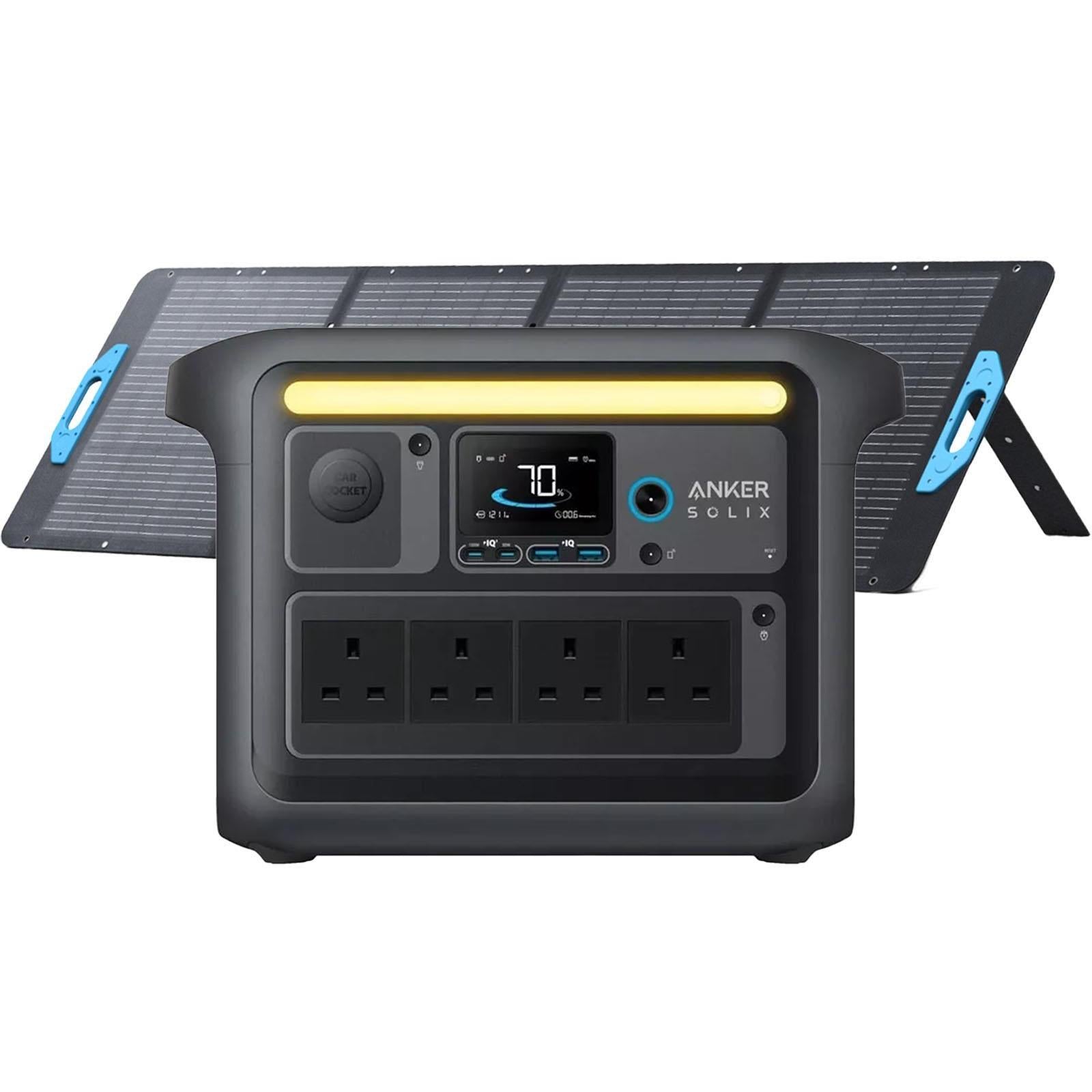 Anker SOLIX C1000 Gen 2 1024Wh 2000W Portable Power Station + PS200 Solar
