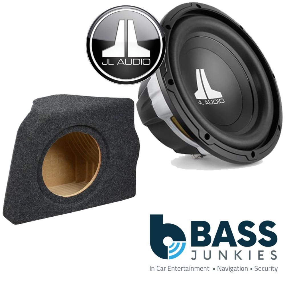 BMW 5-Series (E60) 2003-2010 JL Audio 10W0V3-4 - 10" Inch 300 Watts Car Subwoofer Custom Bass Box Kit