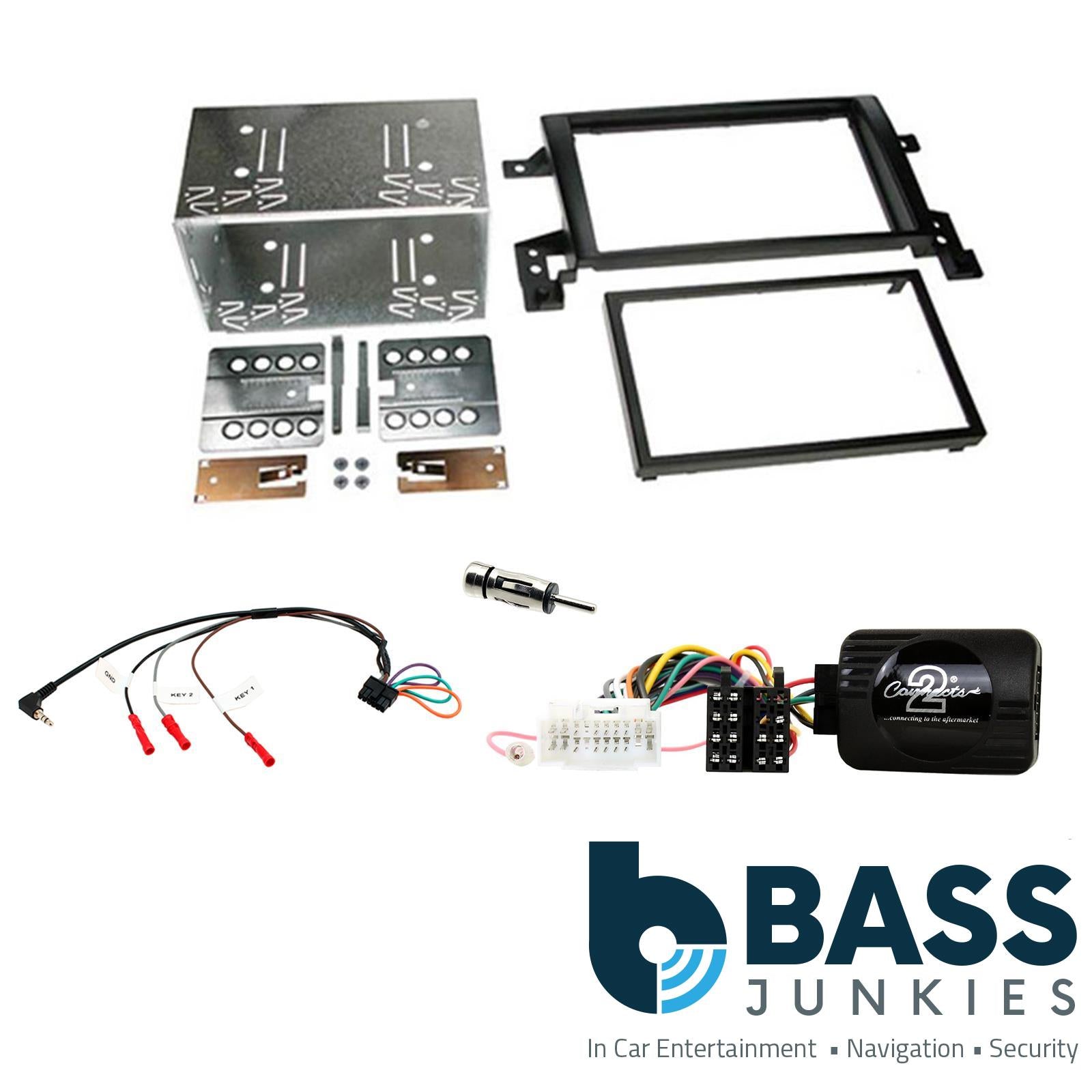 CTKSZ01 For Suzuki Grand Vitara 2005 Stereo Fascia & KENWOOD Steering Wheel Kit