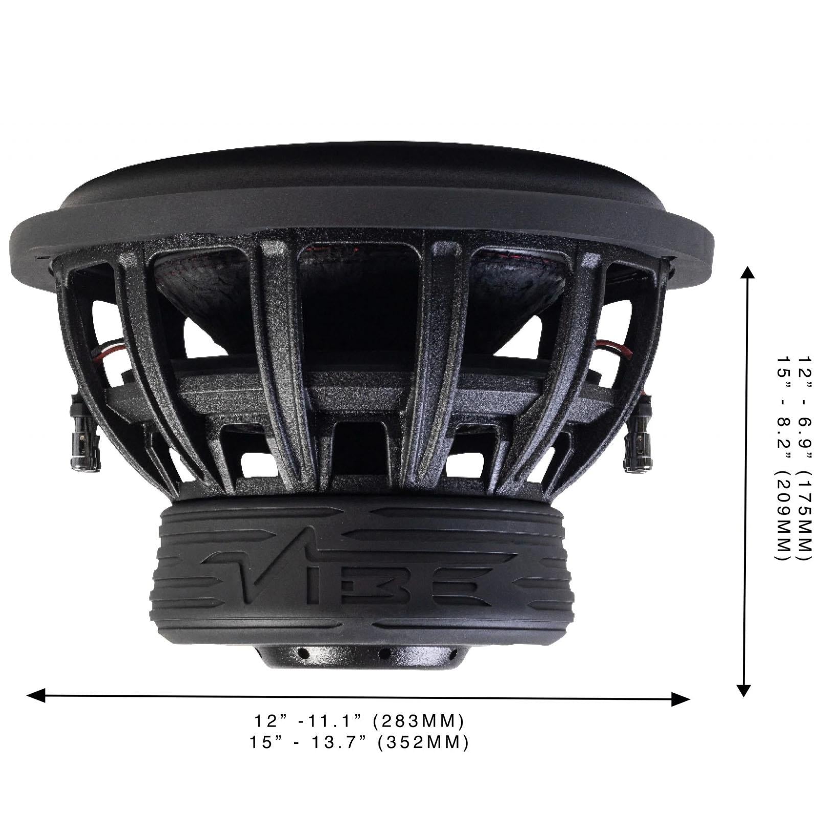 Vibe BD12D2-V4 - BlackDeath 12" 4500 Watts Street Bass Car Subwoofer