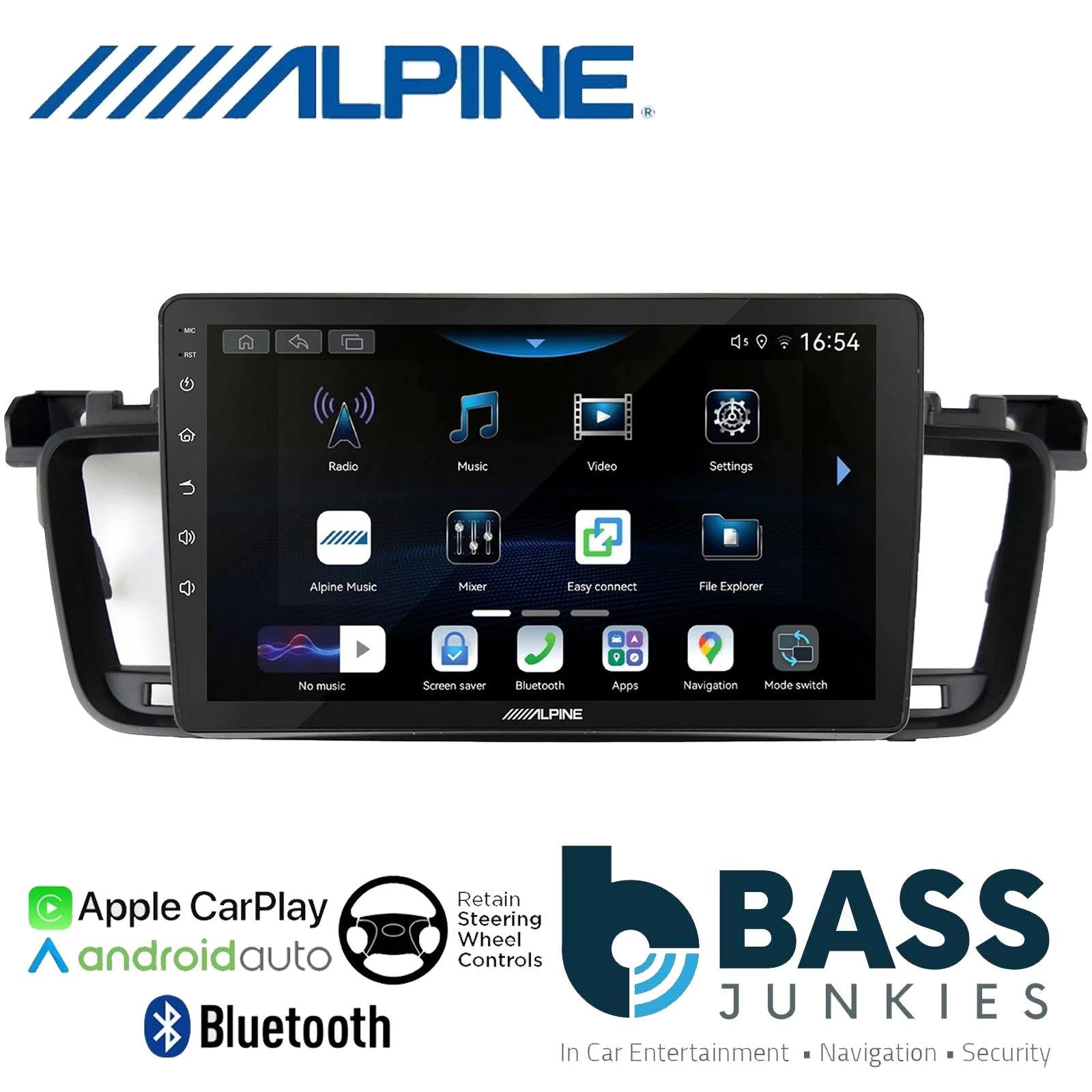 Alpine 9" CarPlay Android Car Stereo Fitting Kit For Peugeot 508 2011- 2017