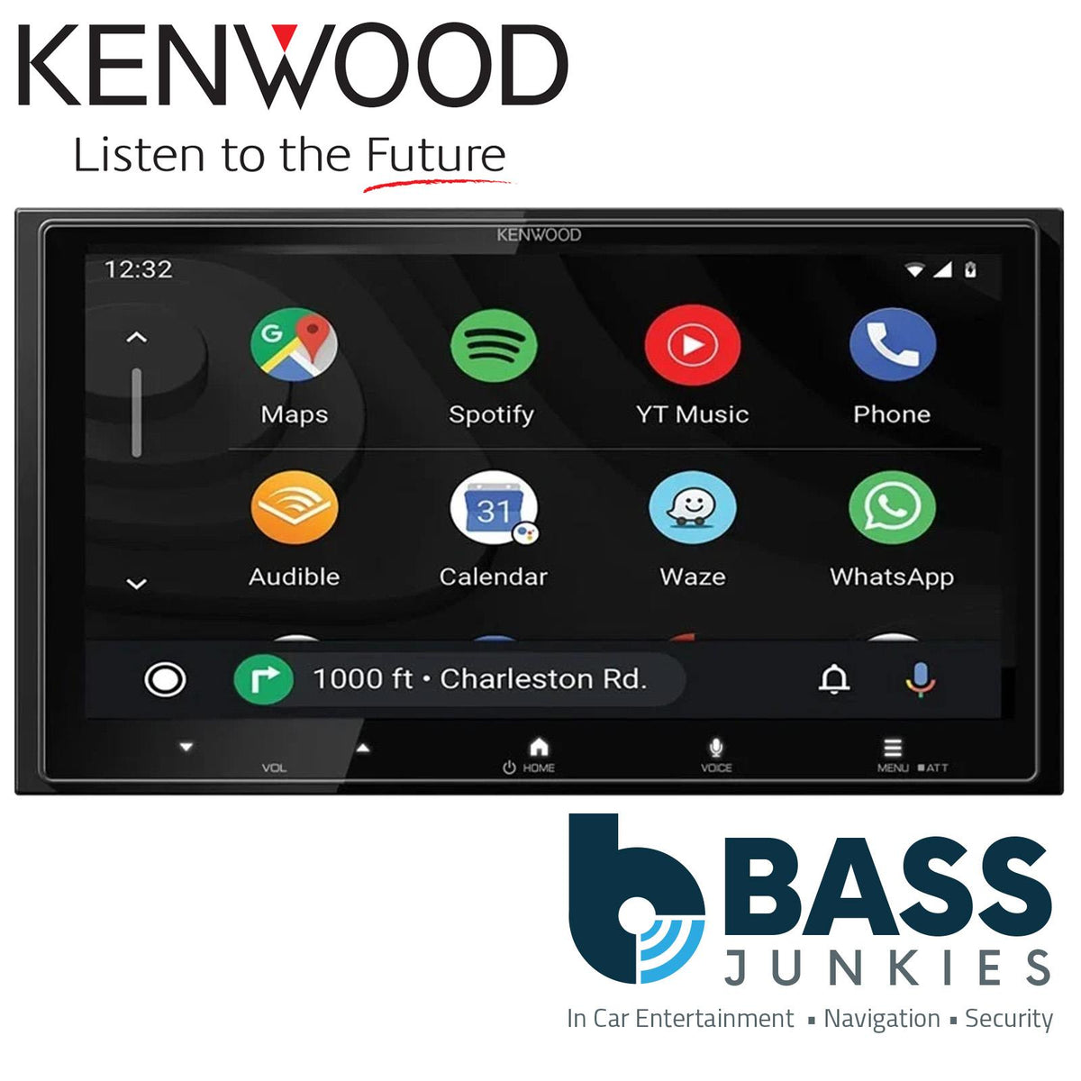 Kenwood DMX7525DABS - DAB+ Bluetooth Wireless CarPlay Android Auto & Aerial