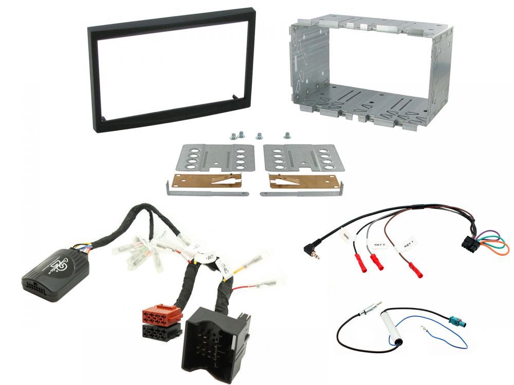 Connects 2 CTKCT01 - Citroen C2 C3 2005 - 2009 Double Din Fascia Panel & Steering wheel Interface Fitting Installation Kit