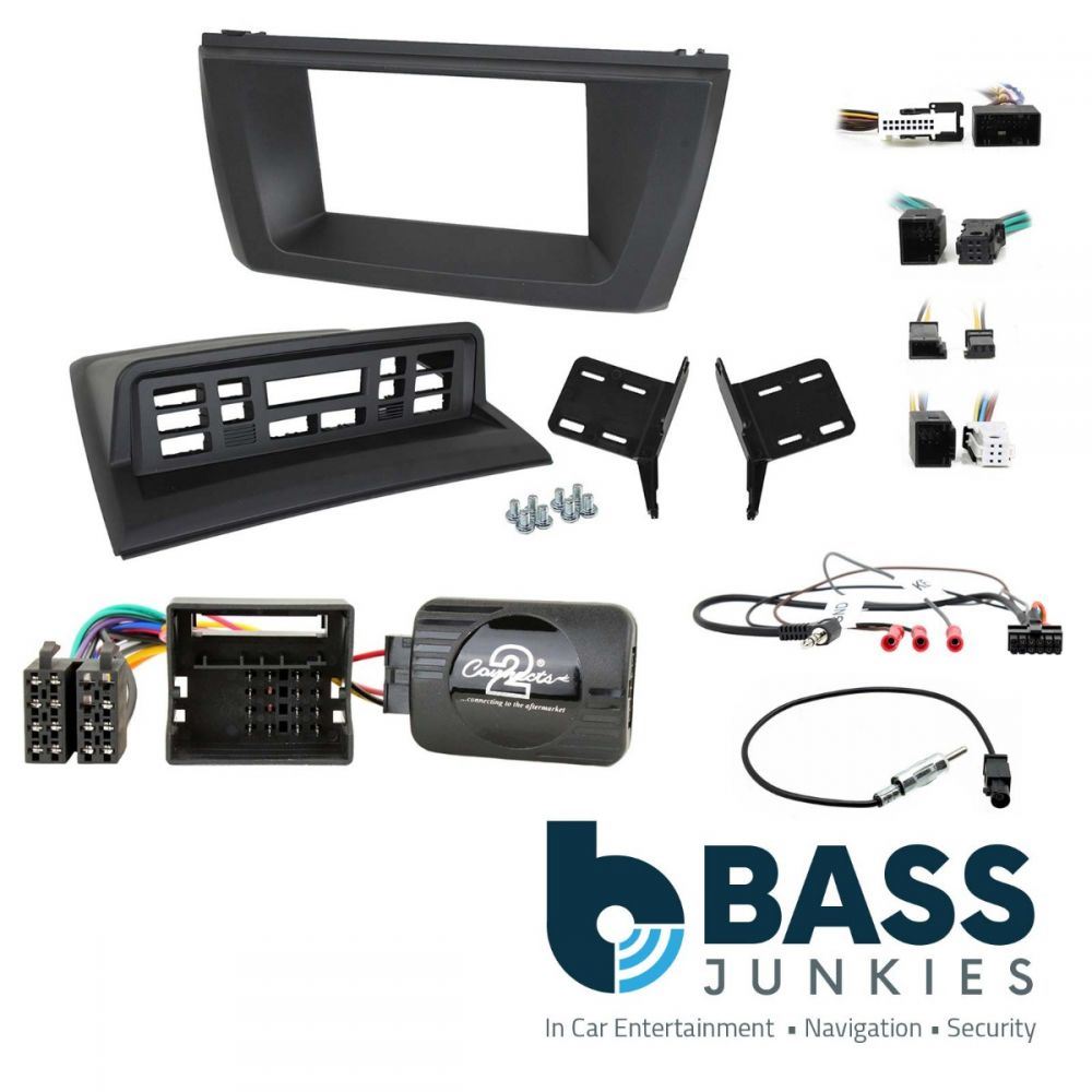Connects2 CTKBM29 BMW X3 03-10 E83 Double Din Car Stereo Fascia & Steering Wheel Interface