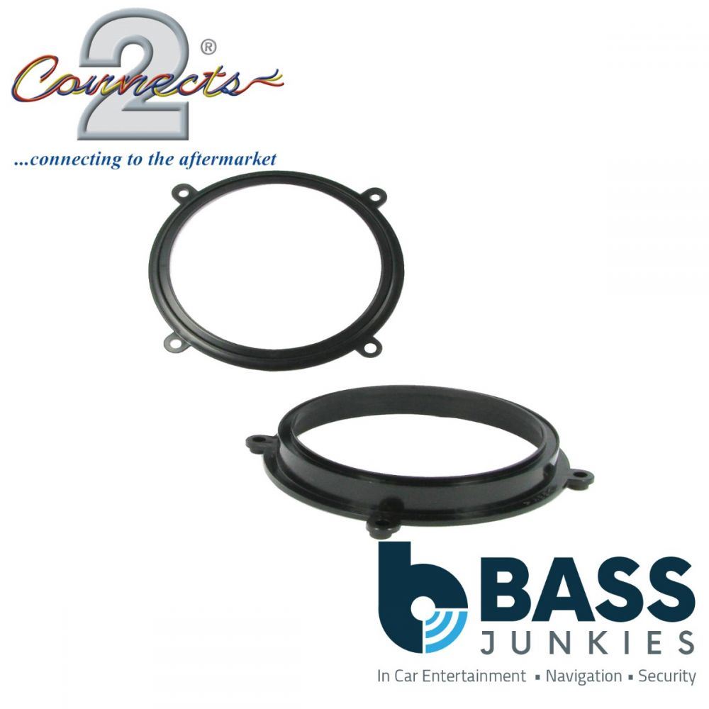 Connects2 CT25FT02 - Fiat Bravo Brava Marea 130mm 5.25" Rear Side Shelf Car Speaker Adapter Brackets