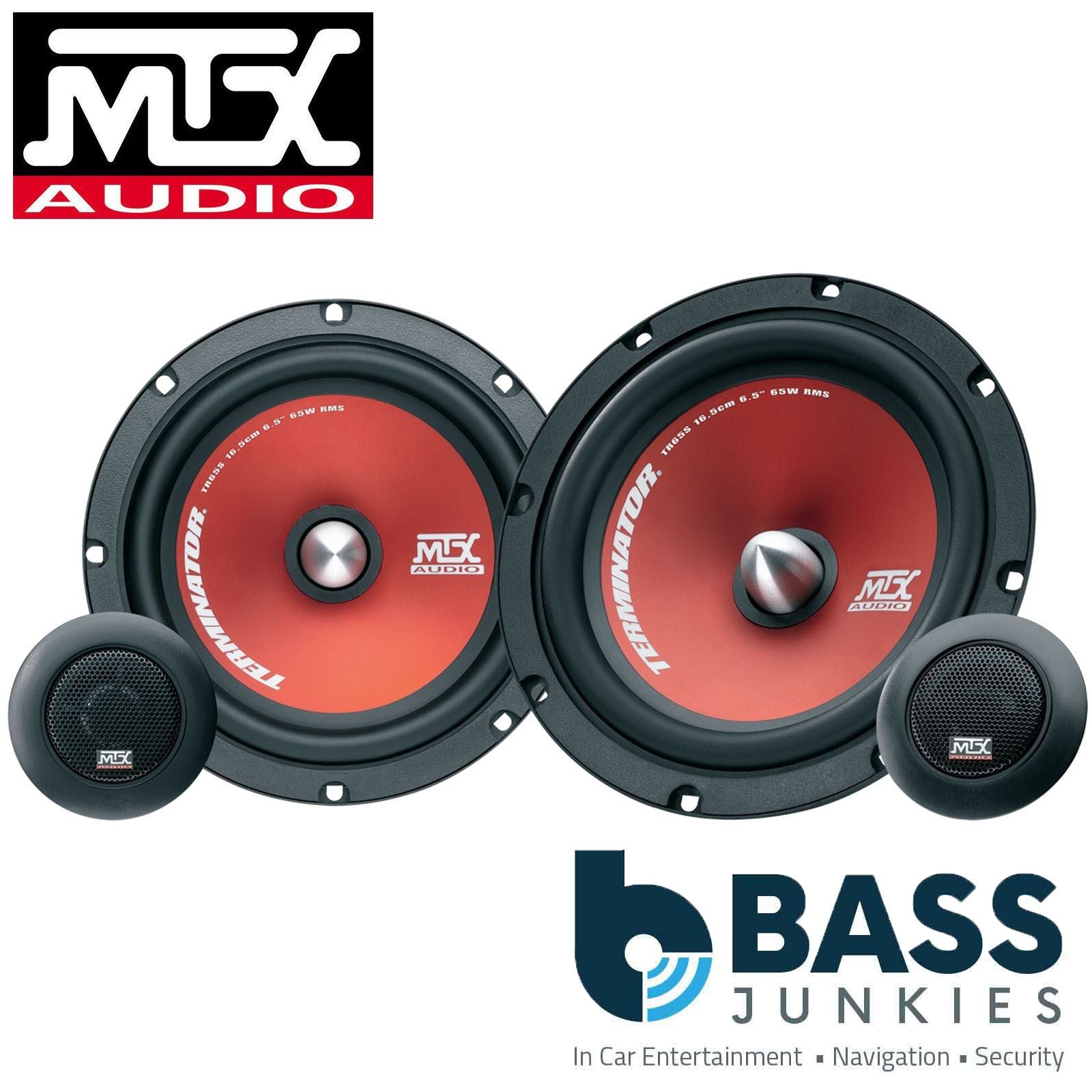 MTX TR65S 6.5" 450 Watts 2-Way Car Front Door Speakers for Vauxhall Calibra 89-97
