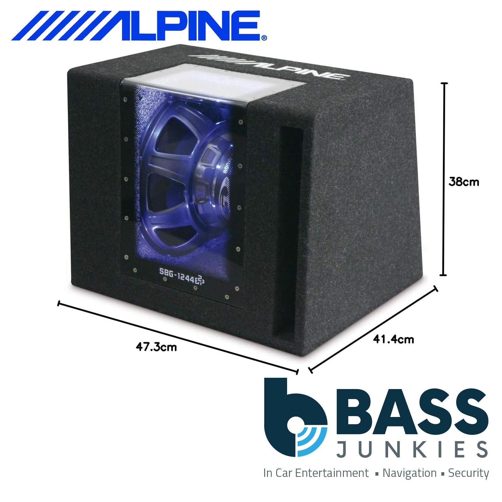 Alpine SBG-1224BP 12" 800 Watts 2 Ohms Band Pass Car Sub Subwoofer Bass Box
