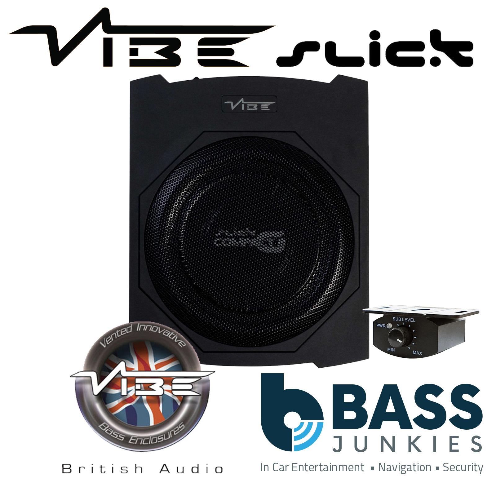 Vibe SLICKC10A-V0 540 Watts Active 10" Underseat Car Sub & Bass Controller