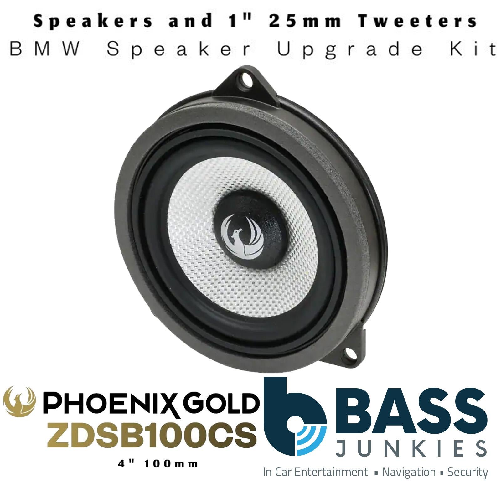 Phoenix Gold - BMW 1-Series F20, F21, F40 2011 On Front Door Car Speaker Upgrade Kit Pair