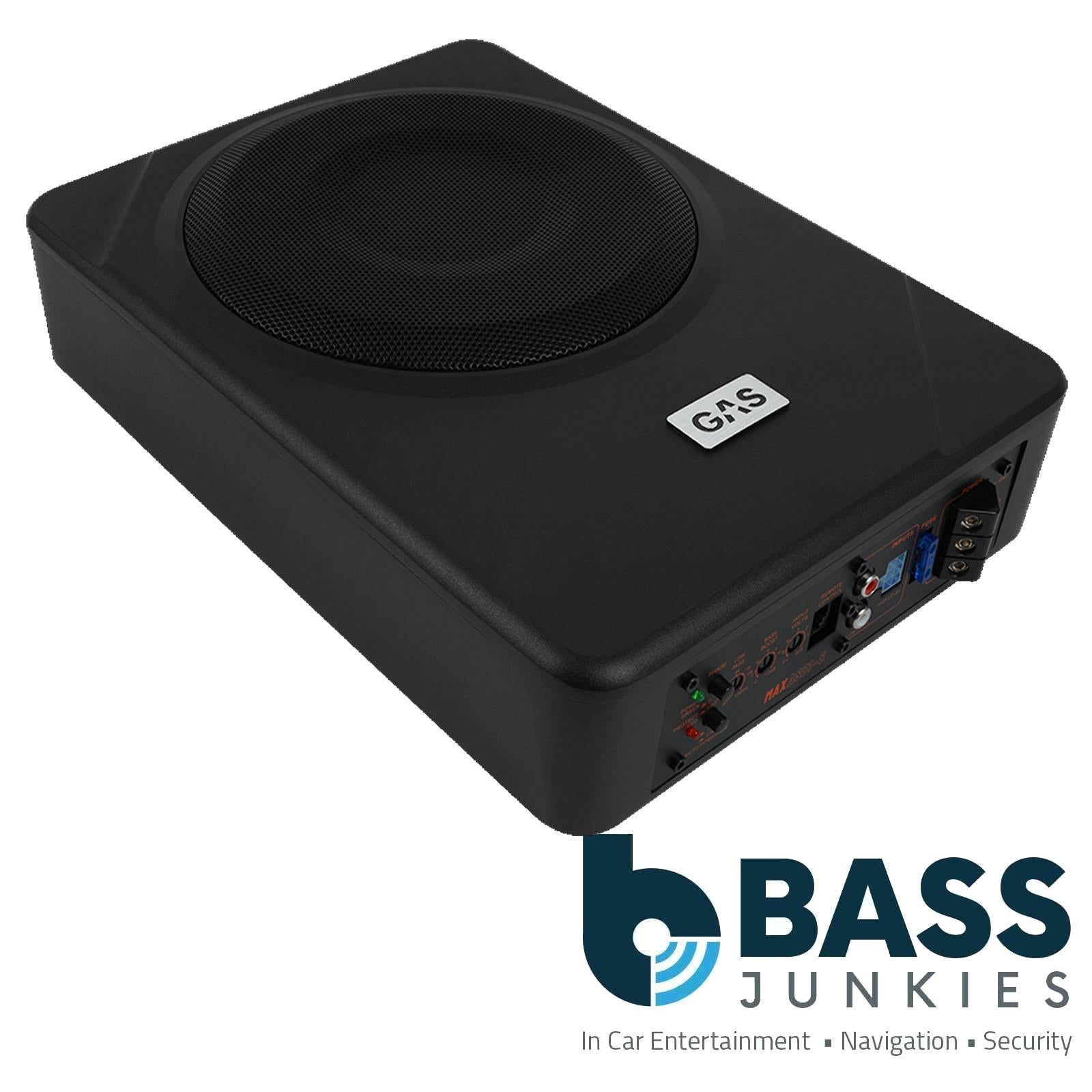 GAS MAX ASB1-8 - 260 Watt Amplified 8" 20cm Active Underseat Car Subwoofer