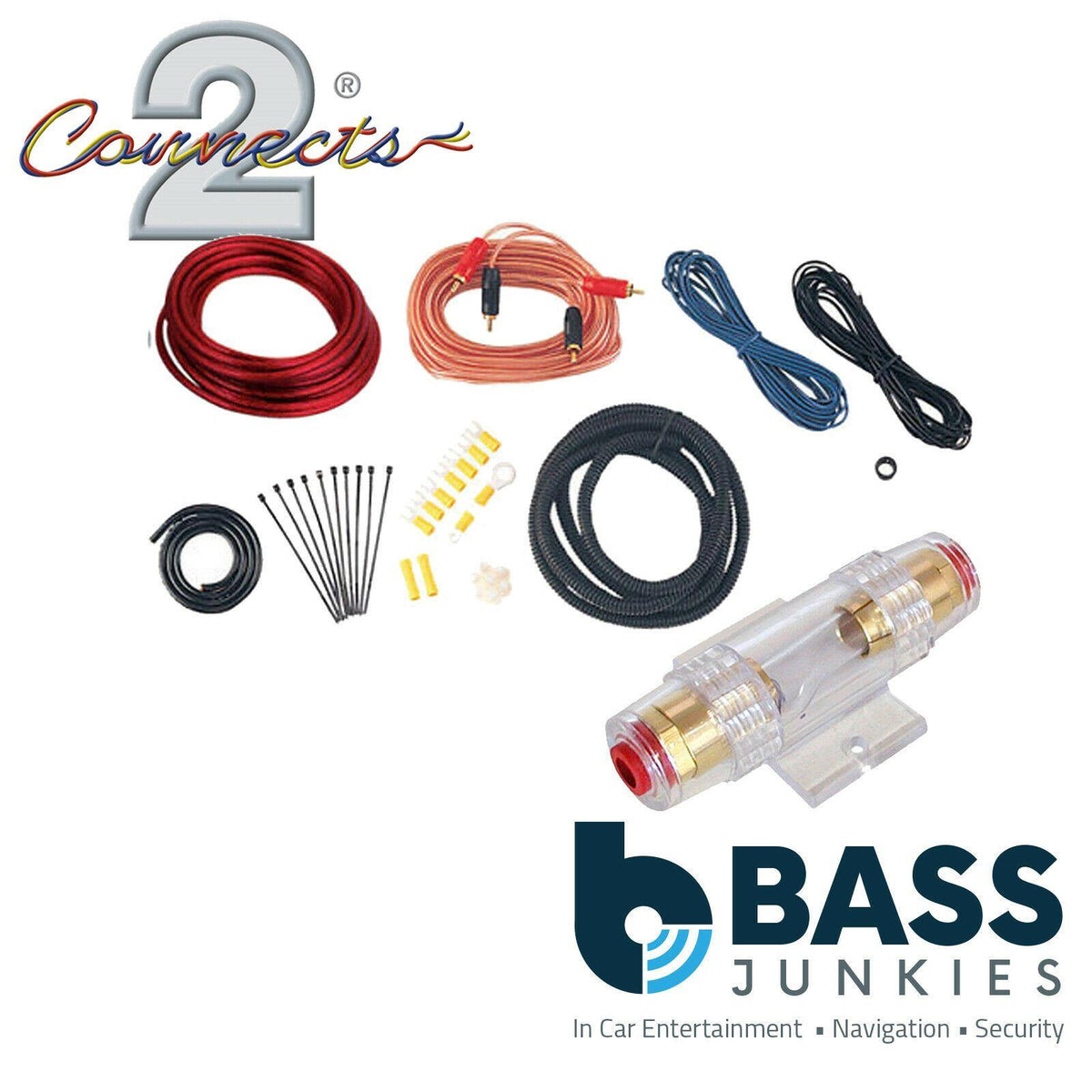 8AWG Gauge Complete Car Amplifier Wiring Kit