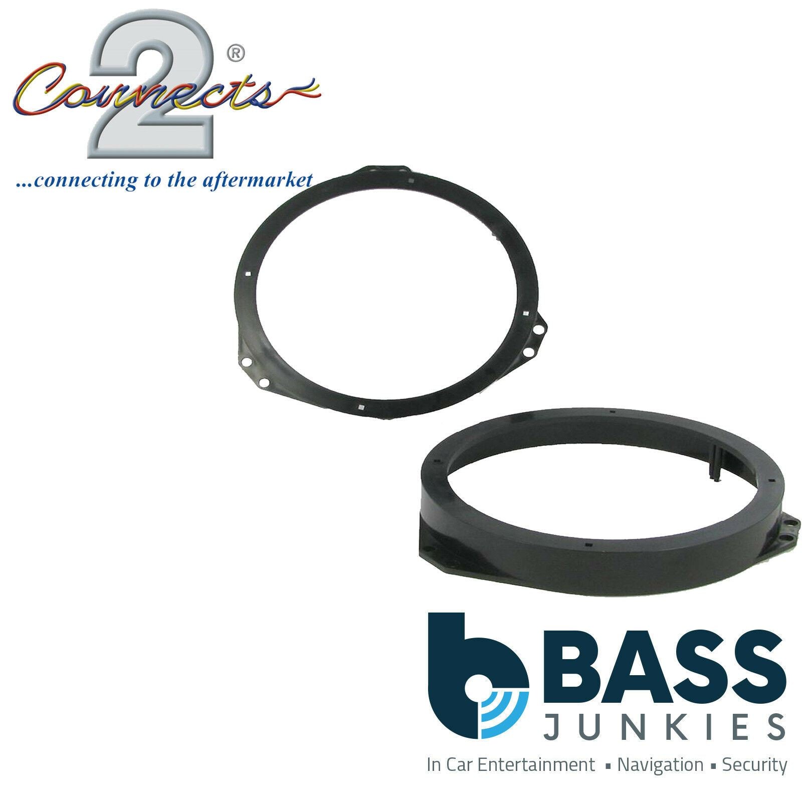 Connects2 CT25VX01 - Vauxhall Astra Calibra Omega Vectra Zafira Meriva 165mm 6.5" Front Car Stereo Speaker Adapter Brackets